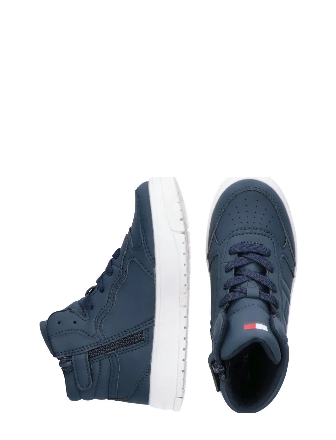 Tommy Hilfiger - TOMMY HILFIGER HIGH TOP LACE UP SNEAKERS FAUX LEATHER - baskets montantes - blue - 4