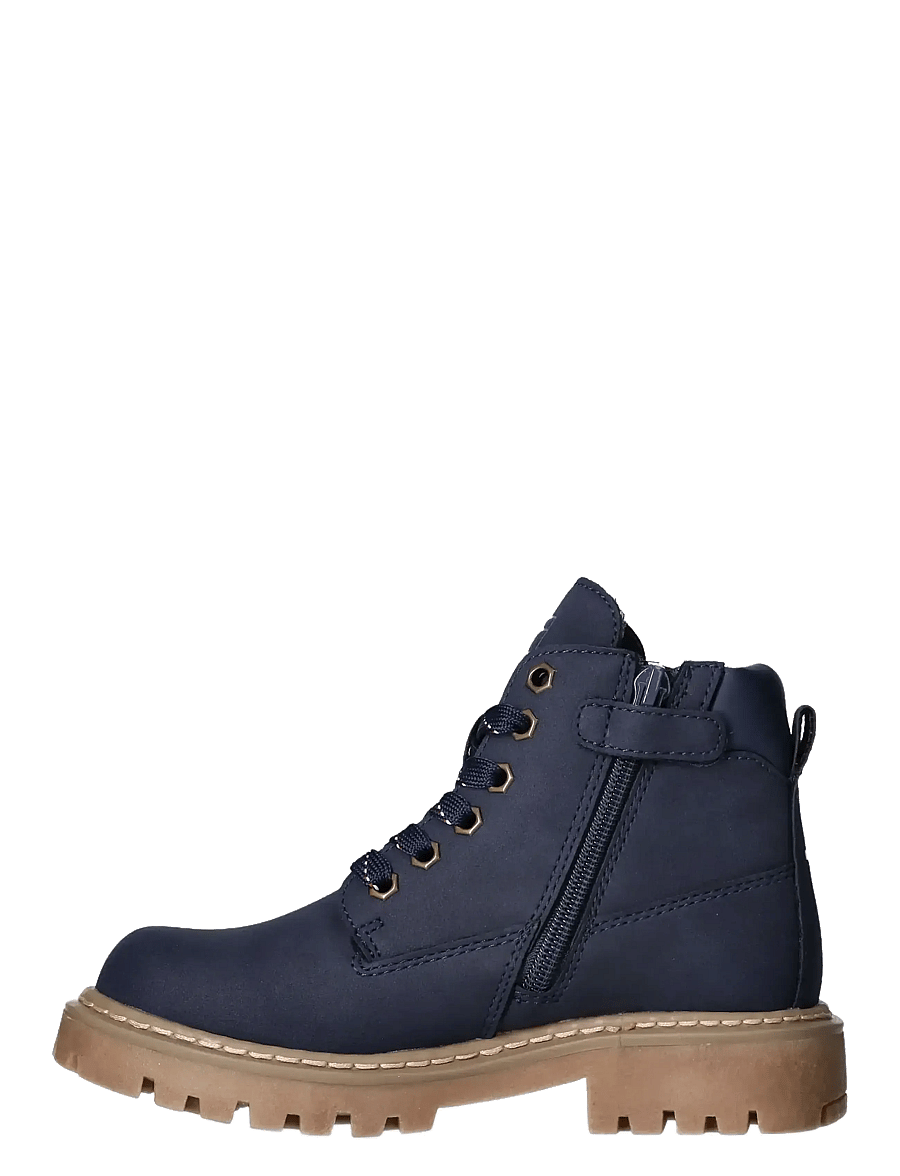 Tommy Hilfiger - TOMMY HILFIGER LACE UP BOOTIES FAUX NUBUCK/LEATHER - støvler - blue - 2