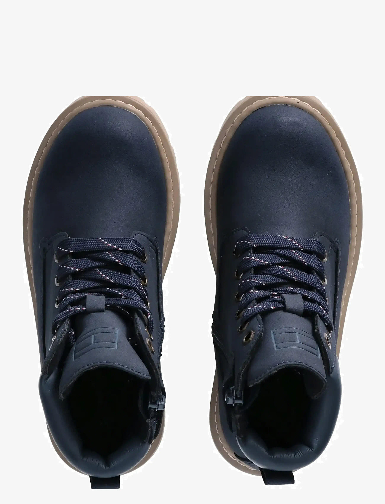 Tommy Hilfiger - TOMMY HILFIGER LACE UP BOOTIES FAUX NUBUCK/LEATHER - saapad - blue - 3