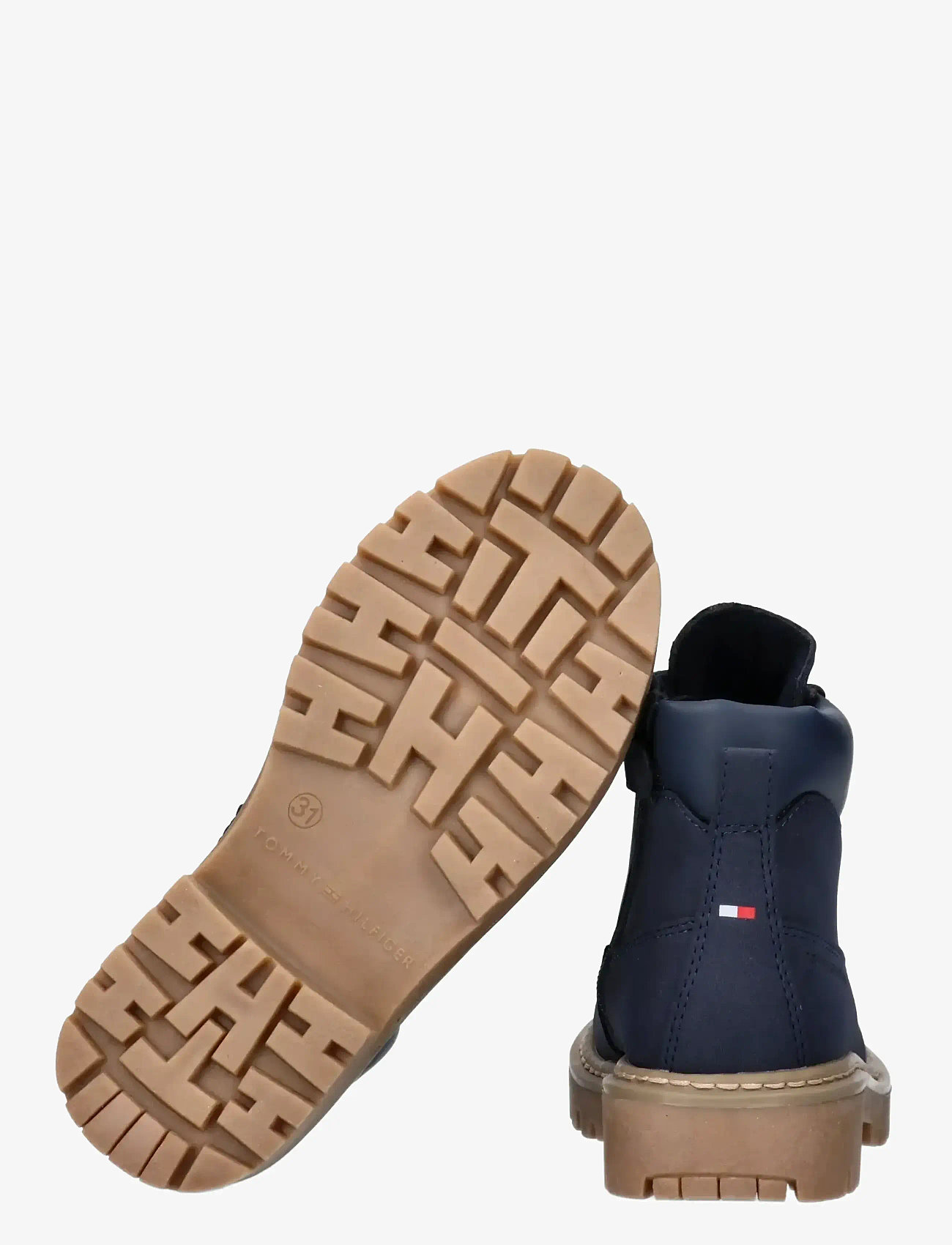 Tommy Hilfiger - TOMMY HILFIGER LACE UP BOOTIES FAUX NUBUCK/LEATHER - saapad - blue - 4