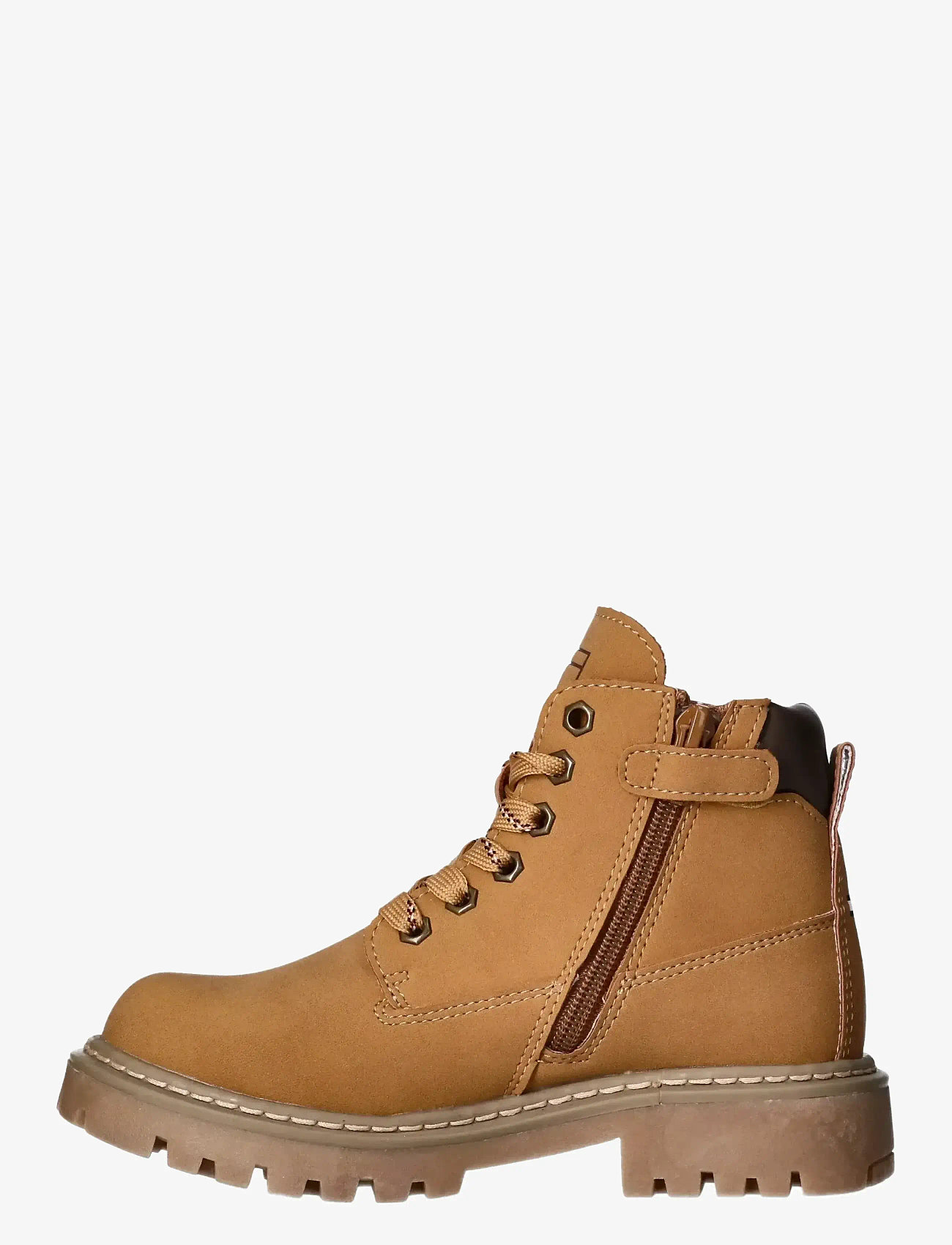 Tommy Hilfiger - TOMMY HILFIGER LACE UP BOOTIES FAUX NUBUCK/LEATHER - støvler - ochre - 2