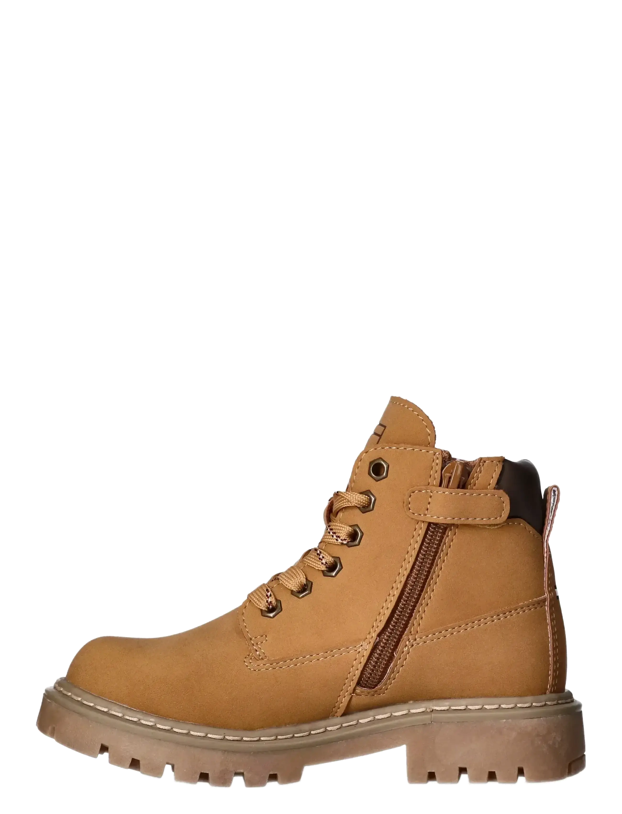 Tommy Hilfiger - TOMMY HILFIGER LACE UP BOOTIES FAUX NUBUCK/LEATHER - bottes - ochre - 2