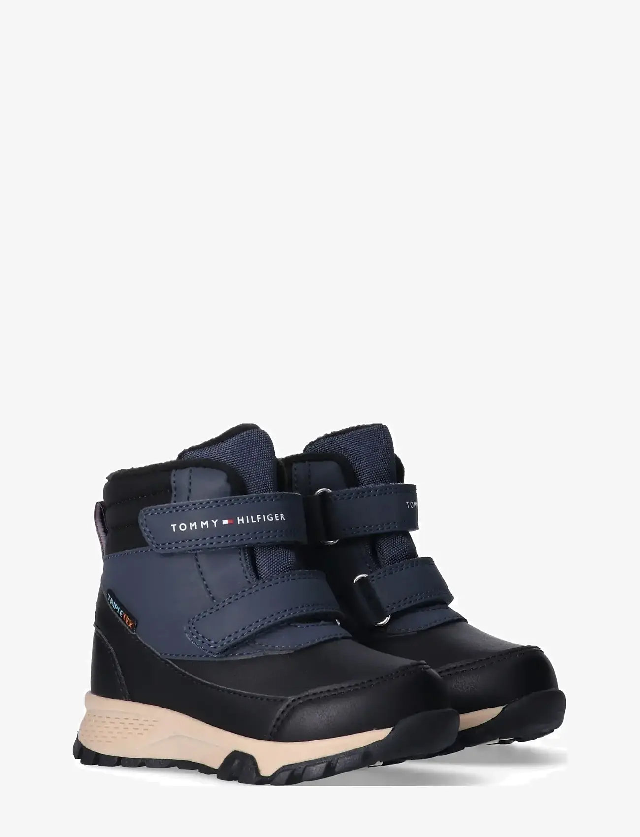 Tommy Hilfiger - TOMMY HILFIGER WINTER BOOTS TRIPLETEX TECHNOLOGY FLEECE LINING AND INSOLE - vinterstøvler - black/blue - 0