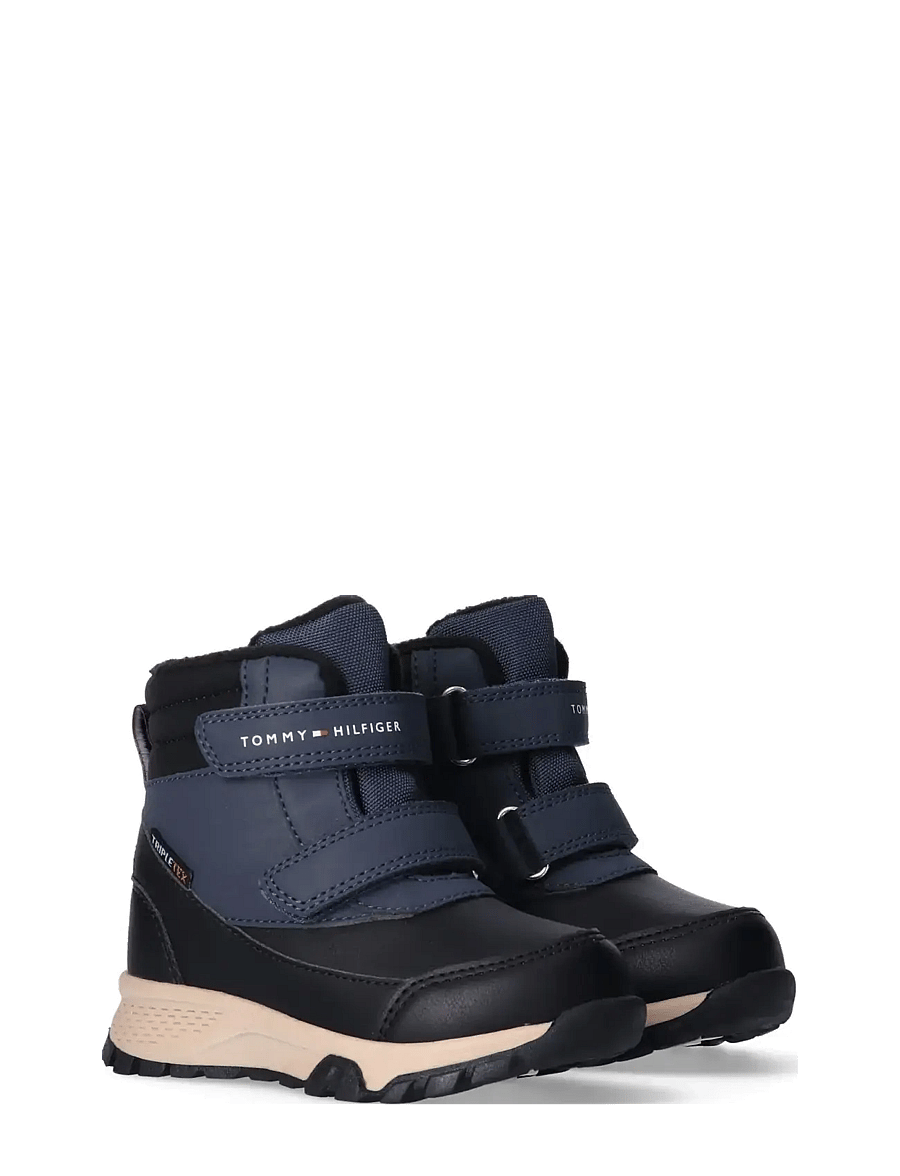 Tommy Hilfiger - TOMMY HILFIGER WINTER BOOTS TRIPLETEX TECHNOLOGY FLEECE LINING AND INSOLE - bottes d'hiver - black/blue - 0
