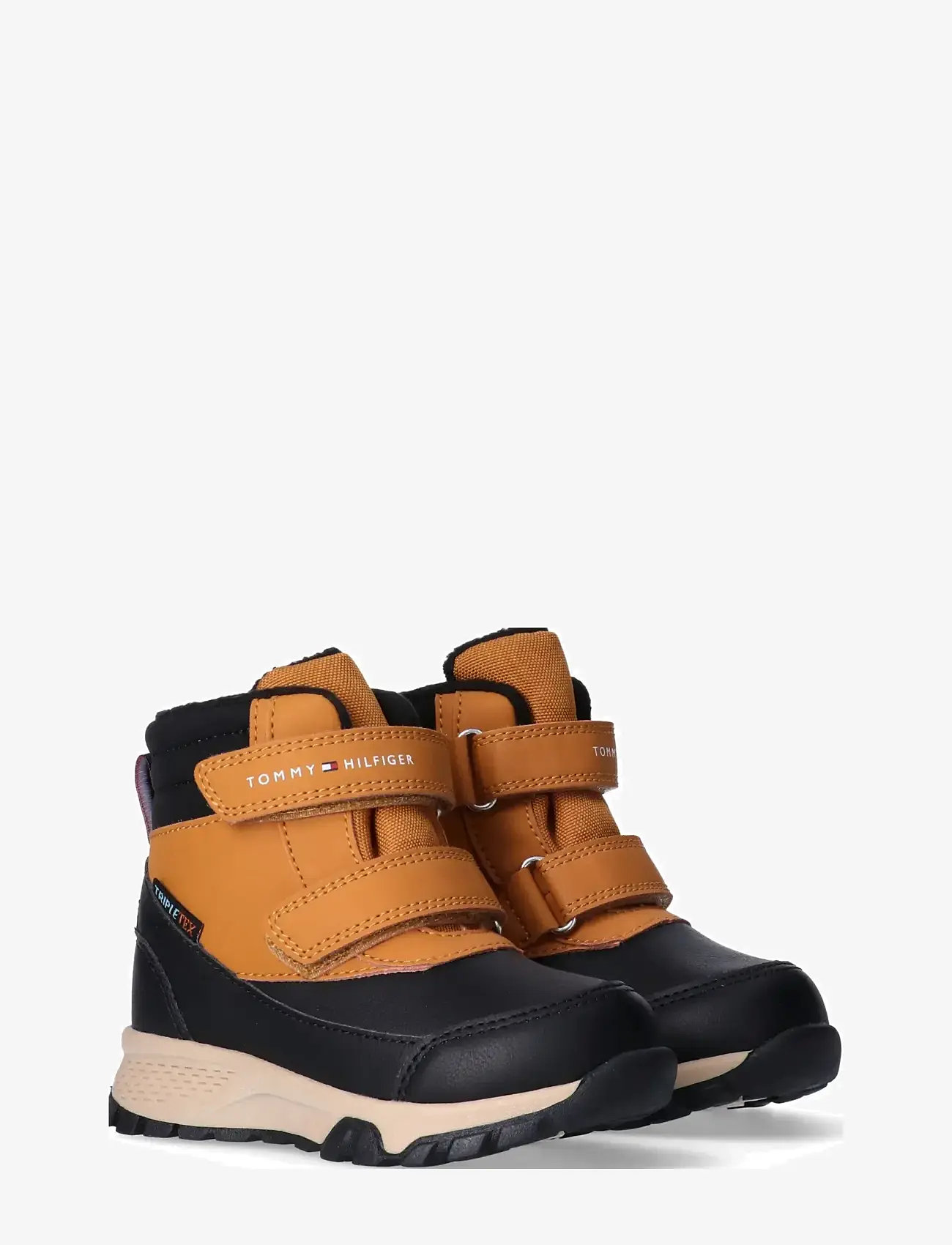 Tommy Hilfiger - TOMMY HILFIGER WINTER BOOTS TRIPLETEX TECHNOLOGY FLEECE LINING AND INSOLE - talvikengät - black/ocher - 0