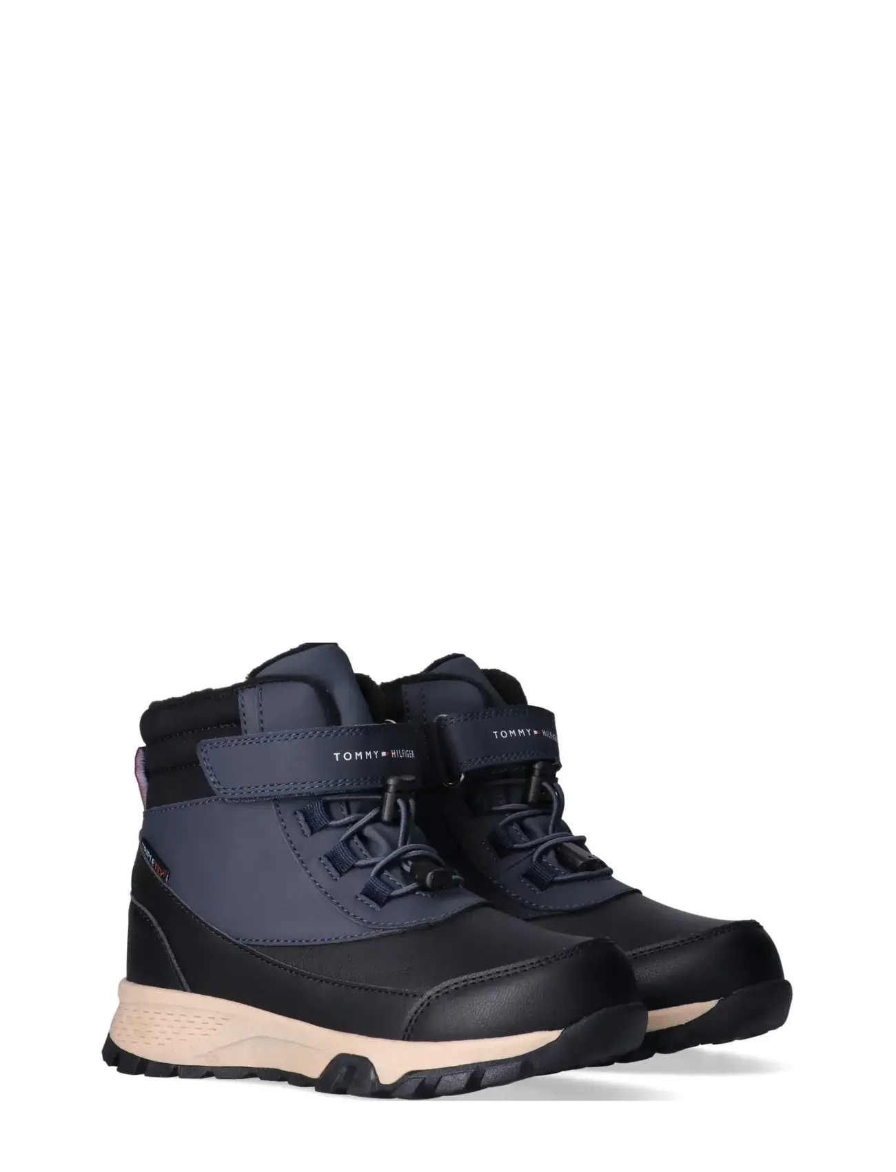 Tommy Hilfiger Winter Lace Up Booties Faux Leather/Nubuck, Børn, Vinter Snørestøvler, Blå, Str: 32/21CM