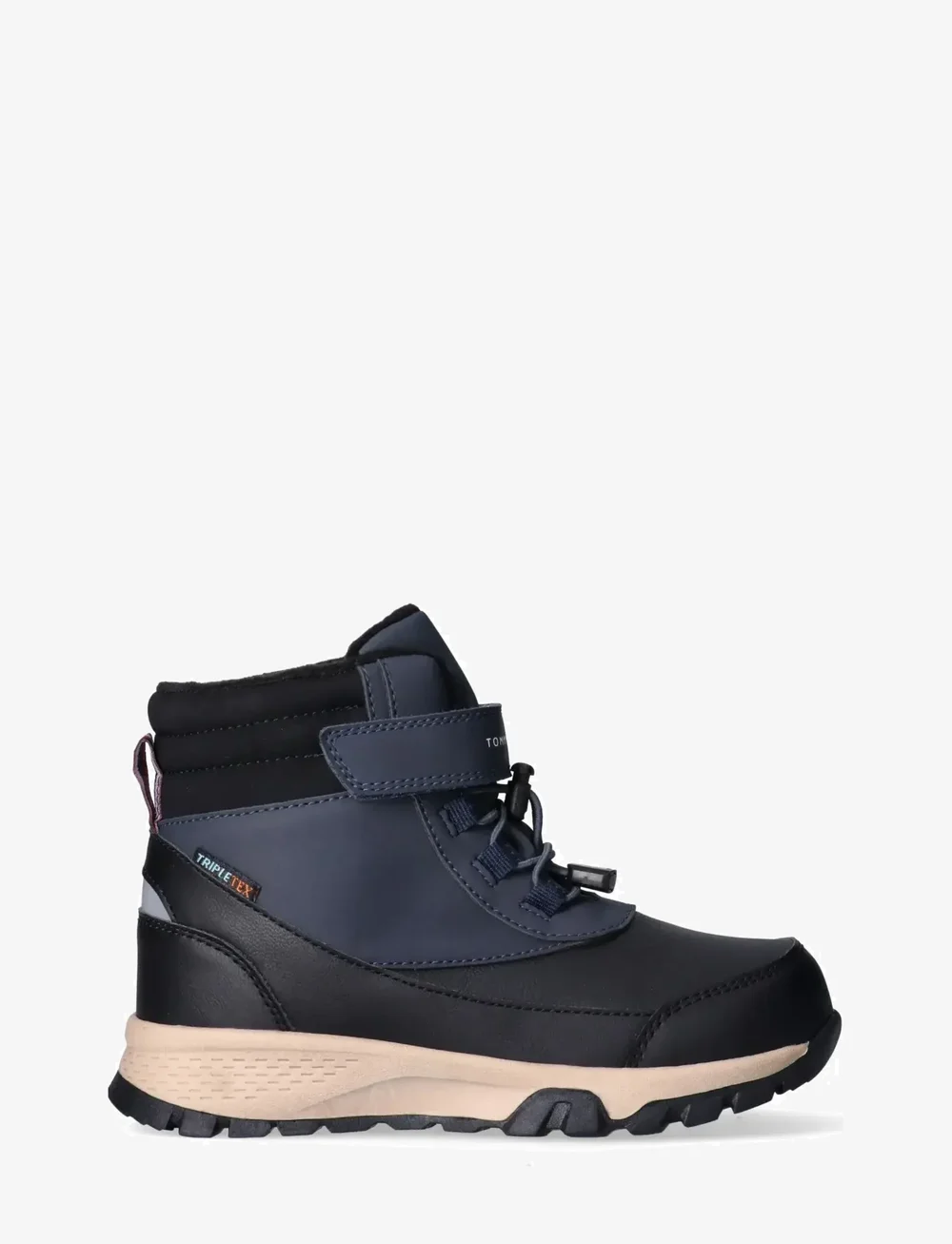 Tommy Hilfiger - TOMMY HILFIGER WINTER LACE UP BOOTIES FAUX LEATHER/NUBUCK - vinterstøvler - black/blue - 1