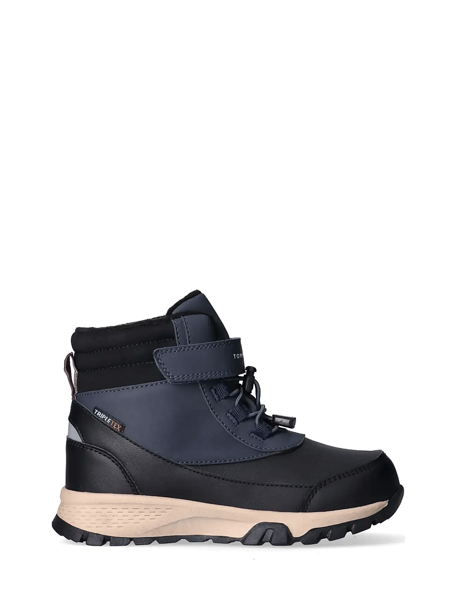 Tommy Hilfiger - TOMMY HILFIGER WINTER LACE UP BOOTIES FAUX LEATHER/NUBUCK - bottes d'hiver - black/blue - 1