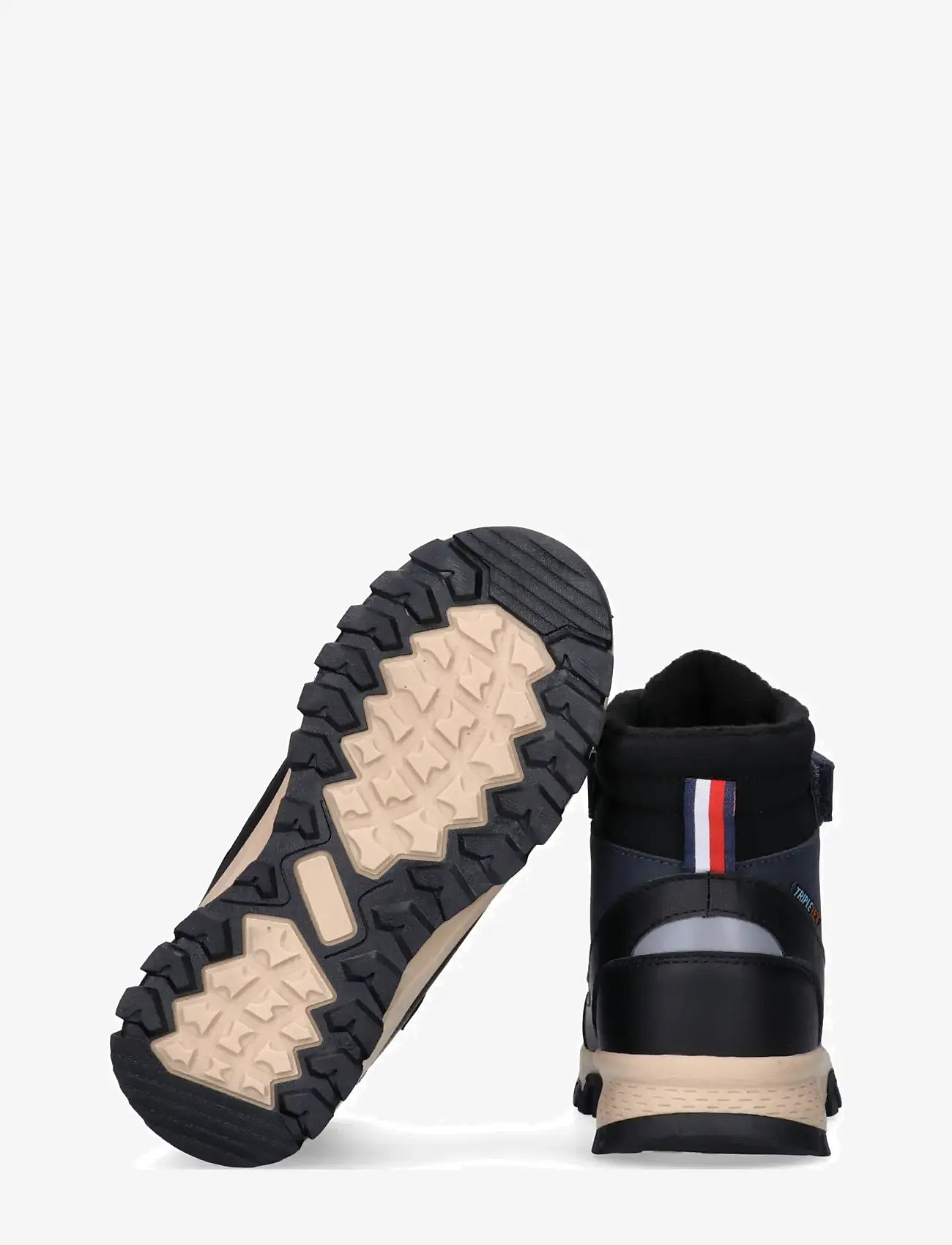 Tommy Hilfiger - TOMMY HILFIGER WINTER LACE UP BOOTIES FAUX LEATHER/NUBUCK - talvesaapad - black/blue - 3