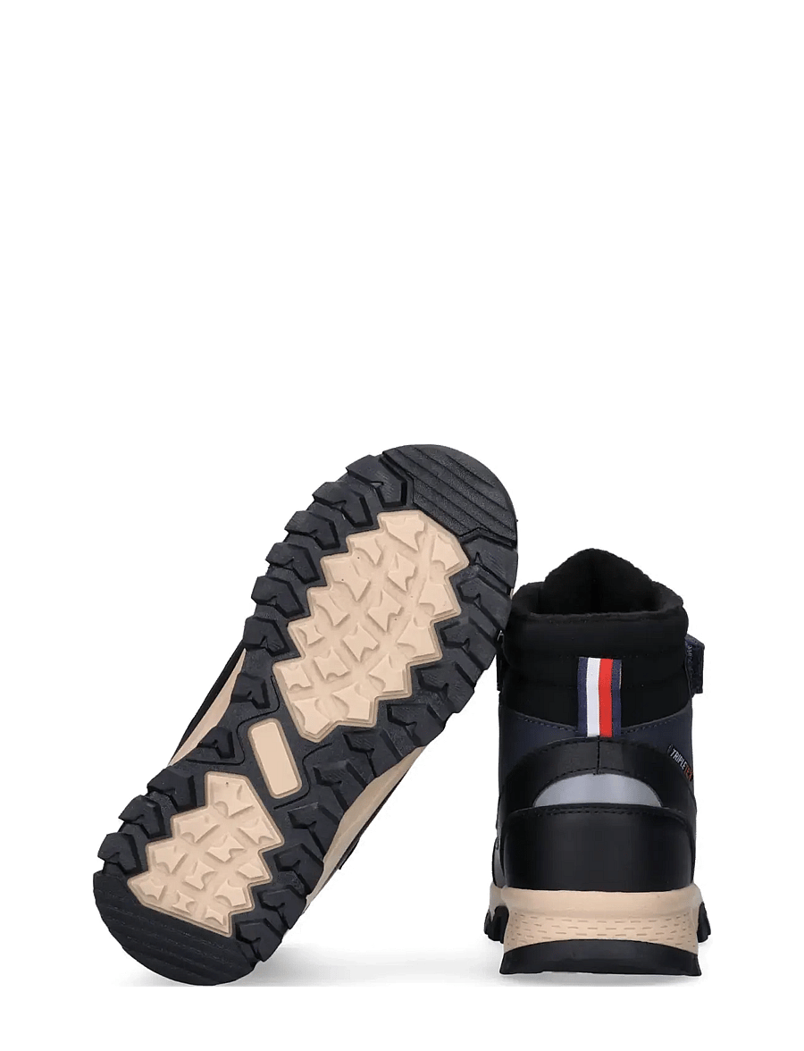 Tommy Hilfiger - TOMMY HILFIGER WINTER LACE UP BOOTIES FAUX LEATHER/NUBUCK - bottes d'hiver - black/blue - 3