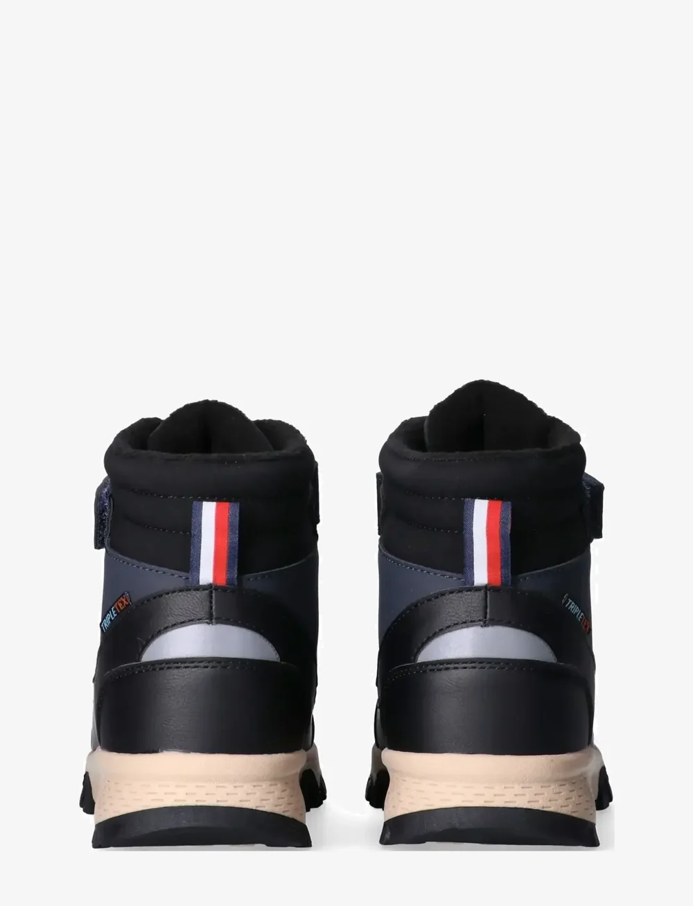 Tommy Hilfiger - TOMMY HILFIGER WINTER LACE UP BOOTIES FAUX LEATHER/NUBUCK - vinterstøvler - black/blue - 4