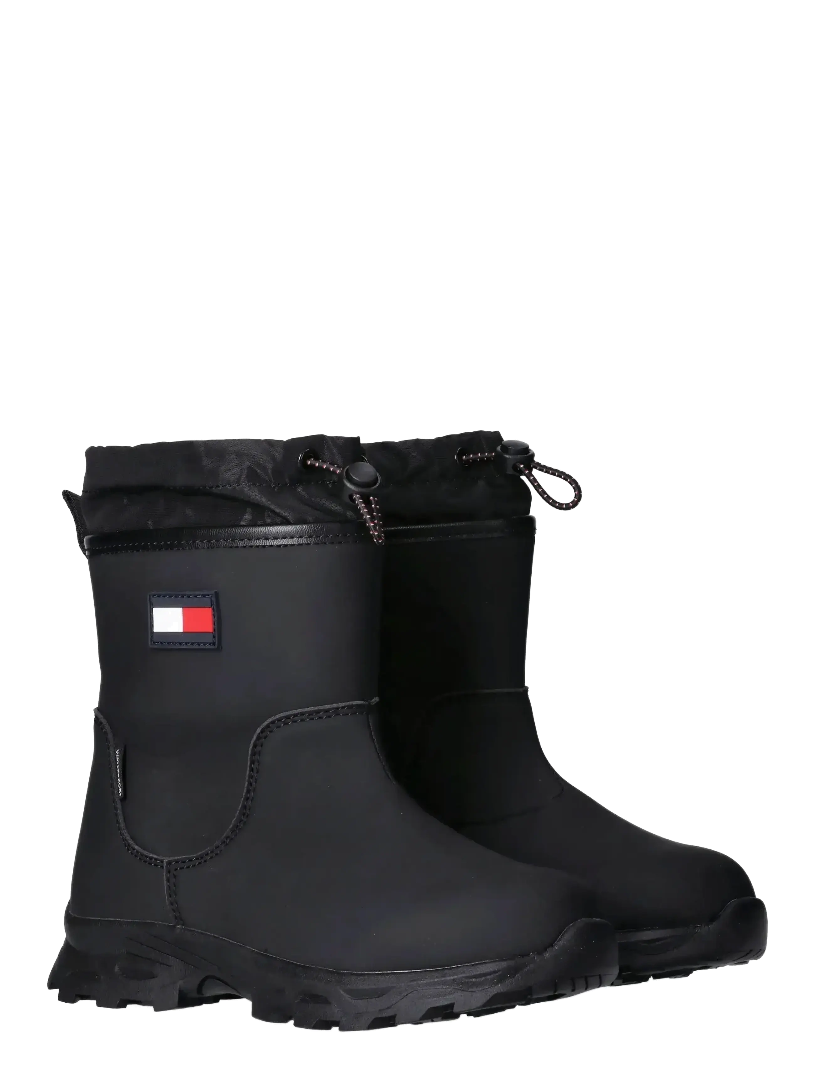 Tommy Hilfiger Booties Faux Leather/Nylon Fabric, Børn, Vinterstøvler, Sort, Str: 30/19.5CM