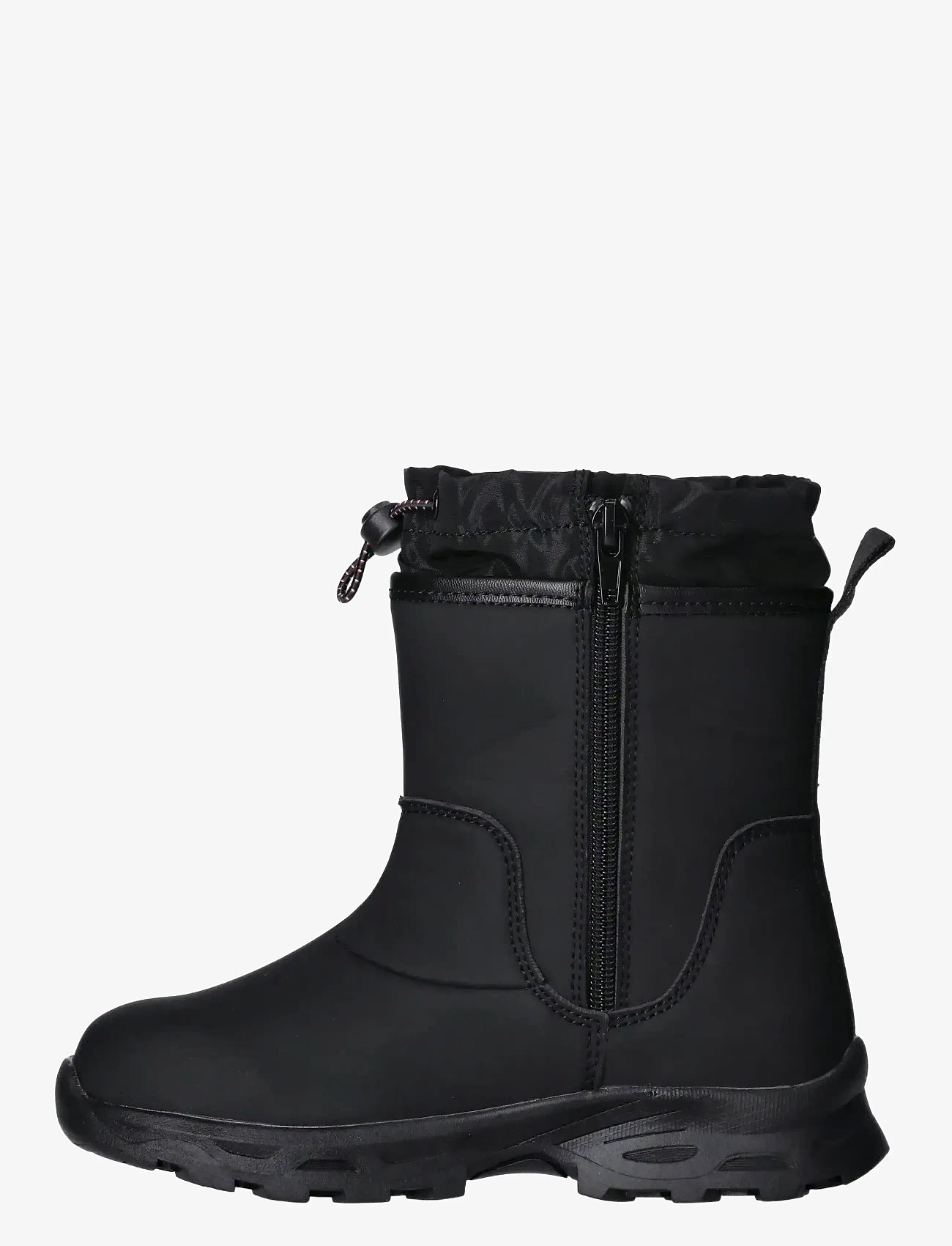 Tommy Hilfiger - TOMMY HILFIGER BOOTIES FAUX LEATHER/NYLON FABRIC - vinterstøvler - black - 2