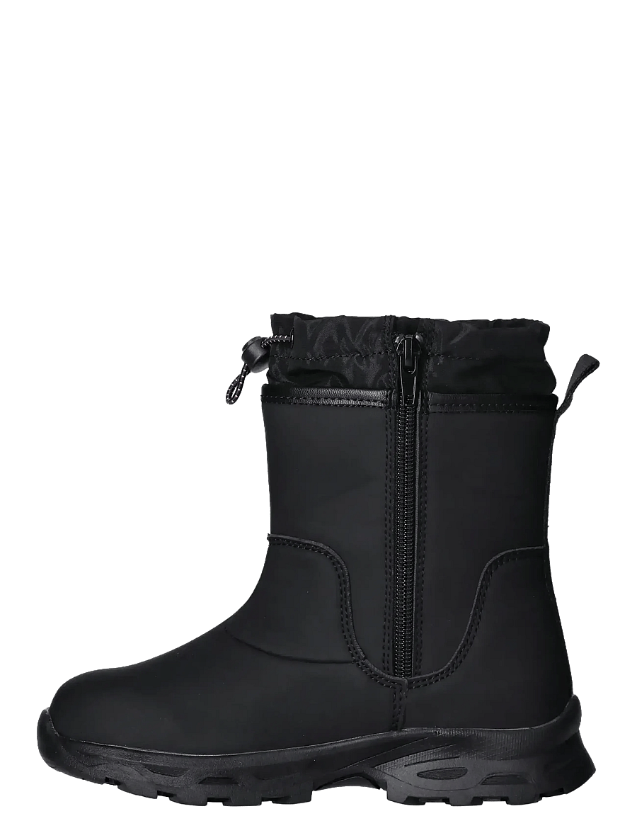 Tommy Hilfiger - TOMMY HILFIGER BOOTIES FAUX LEATHER/NYLON FABRIC - bottes d'hiver - black - 2