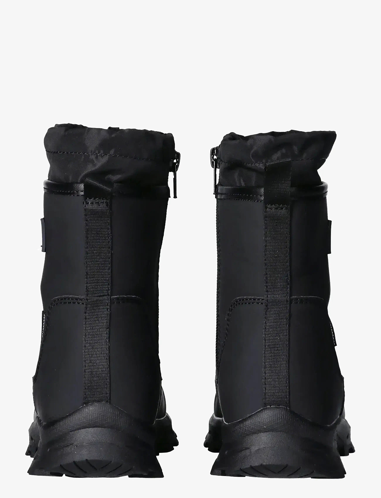 Tommy Hilfiger - TOMMY HILFIGER BOOTIES FAUX LEATHER/NYLON FABRIC - vinterstøvler - black - 4