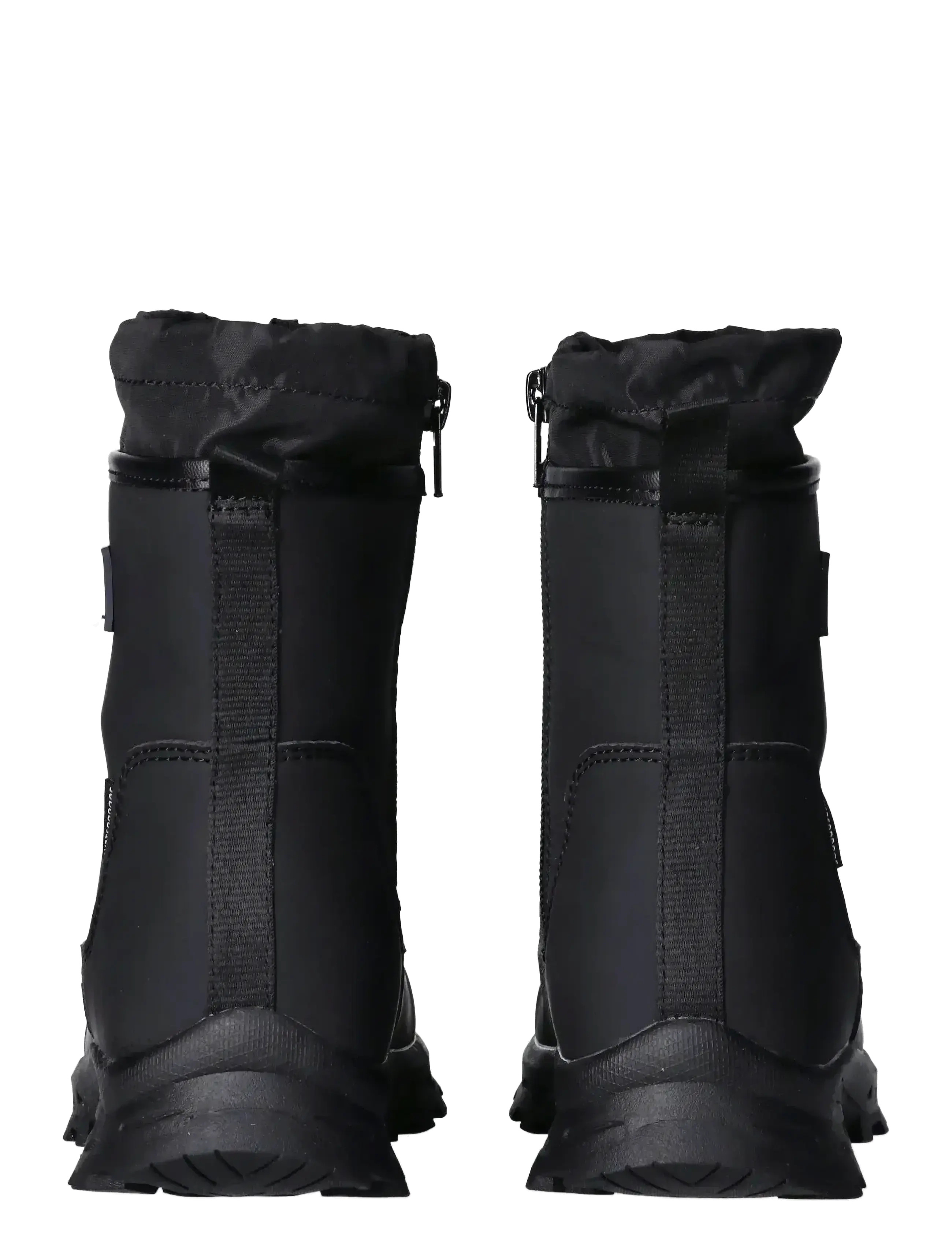 Tommy Hilfiger - TOMMY HILFIGER BOOTIES FAUX LEATHER/NYLON FABRIC - bottes d'hiver - black - 4