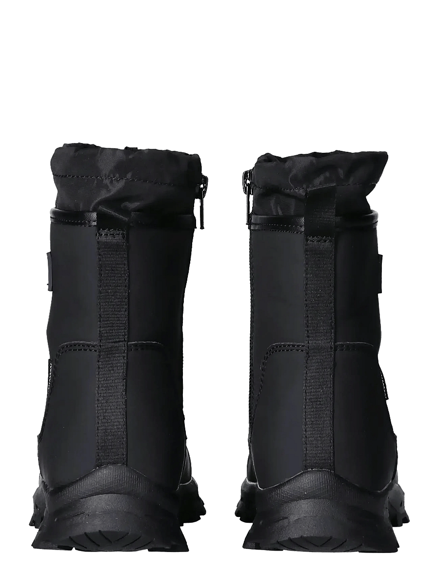 Tommy Hilfiger - TOMMY HILFIGER BOOTIES FAUX LEATHER/NYLON FABRIC - bottes d'hiver - black - 4