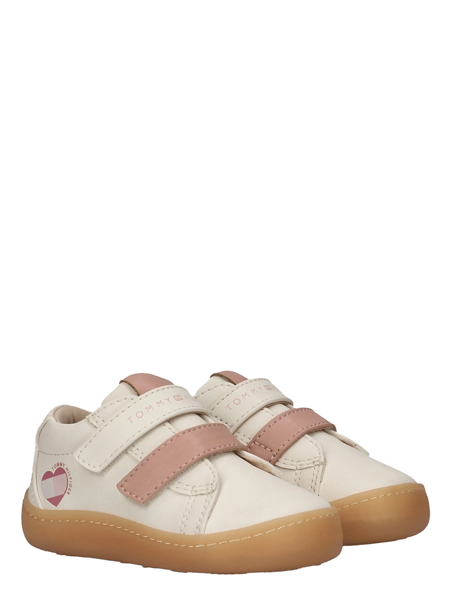 Tommy Hilfiger - MID CUT VELCRO SNEAKER NUDE - lágir strigaskór - off white/pink - 0