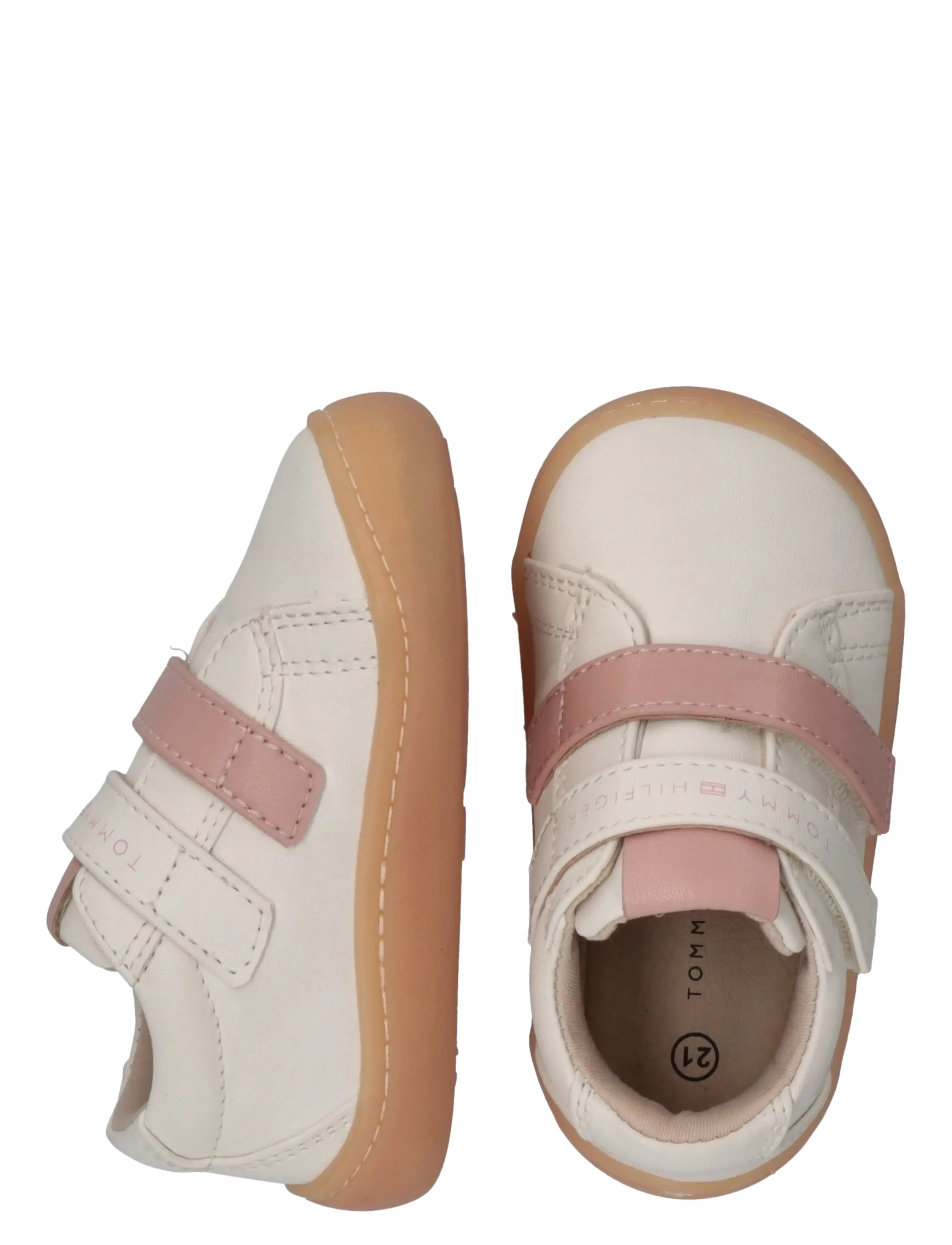 Tommy Hilfiger - MID CUT VELCRO SNEAKER NUDE - lágir strigaskór - off white/pink - 4