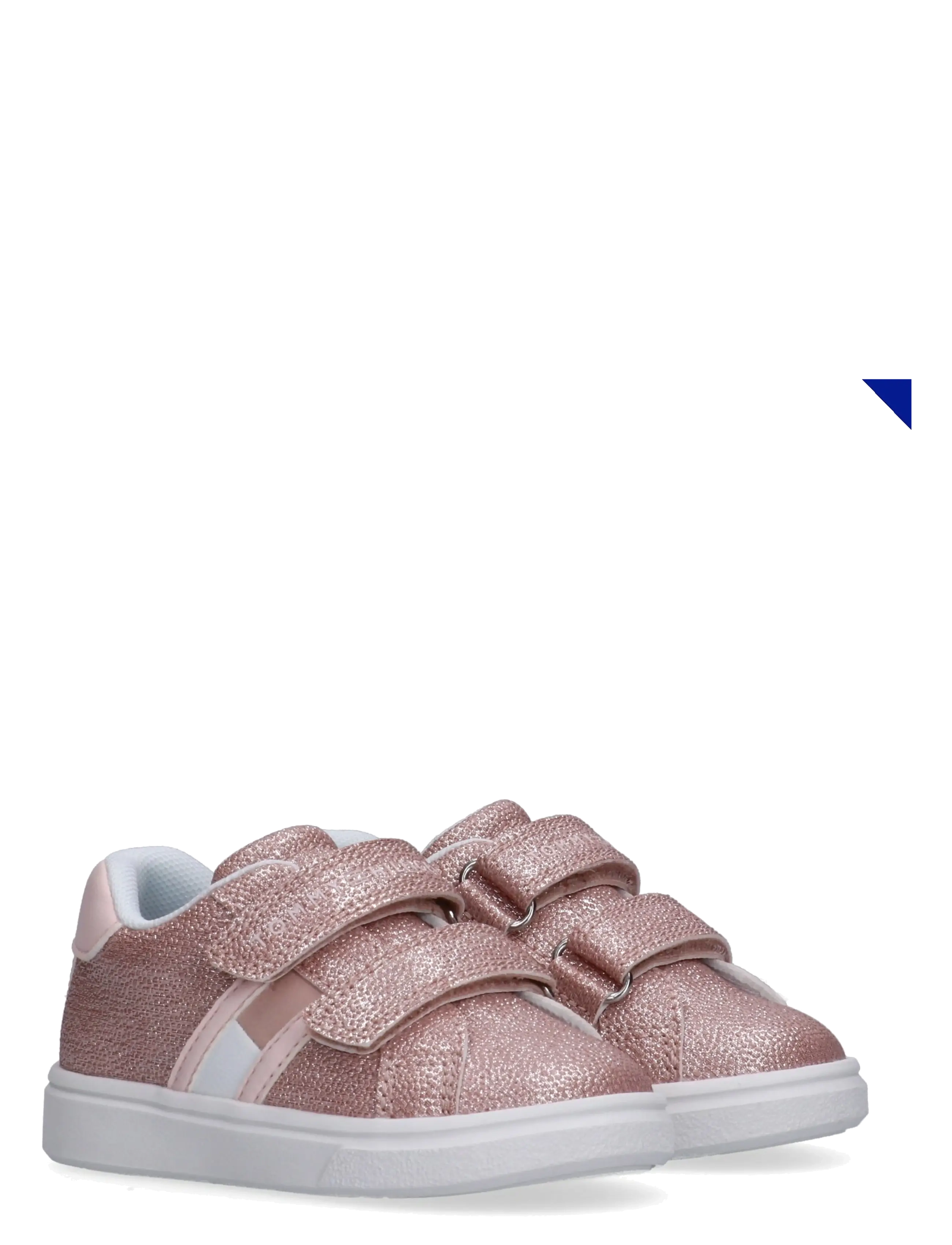 Tommy Hilfiger Flag Low Cut Velcro Sneaker, Børn, Lave Velcro Sneakers, Pink, Str: 27