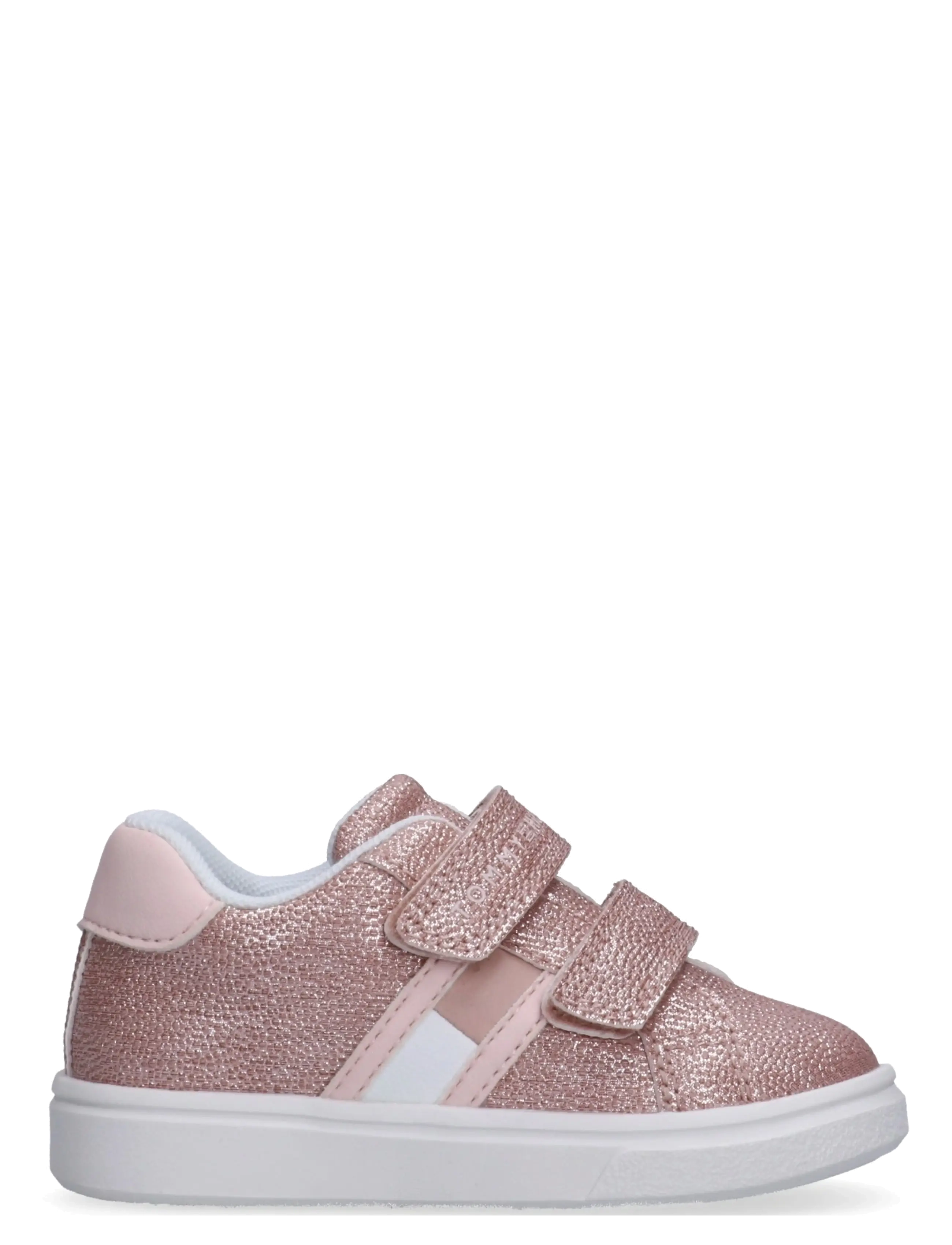 Tommy Hilfiger - TOMMY HILFIGER FLAG LOW CUT VELCRO SNEAKER - baskets basses - pink - 1