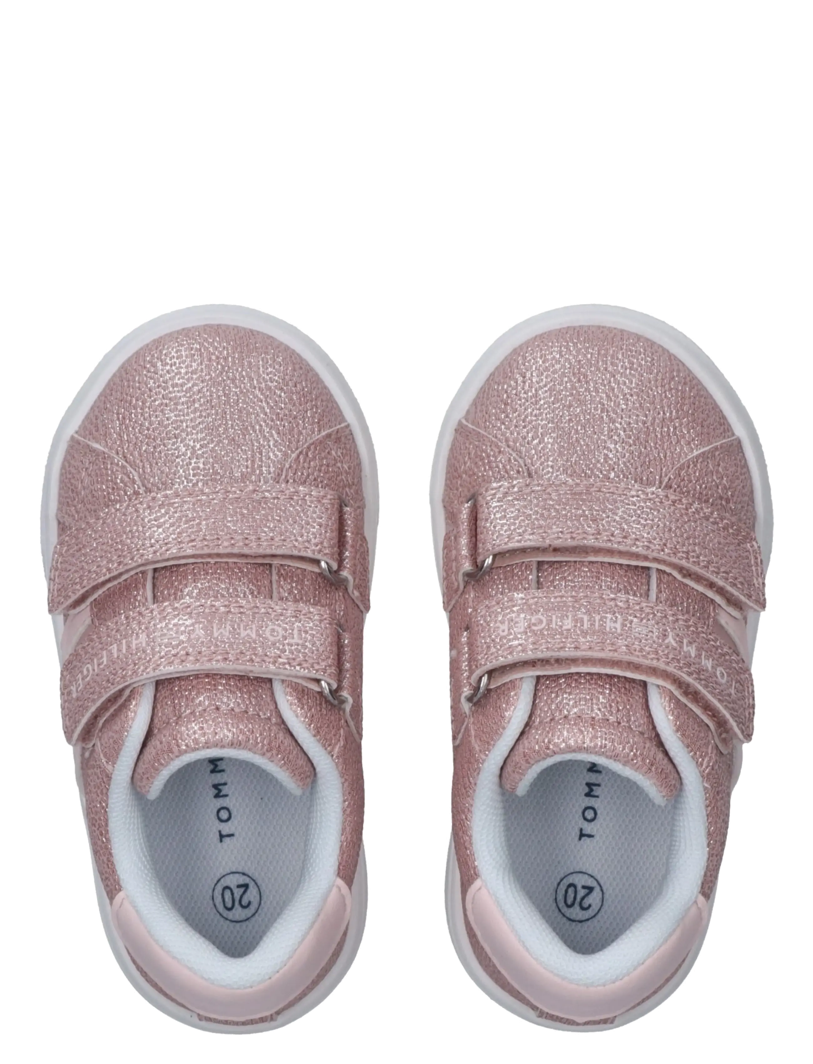 Tommy Hilfiger - TOMMY HILFIGER FLAG LOW CUT VELCRO SNEAKER - baskets basses - pink - 2
