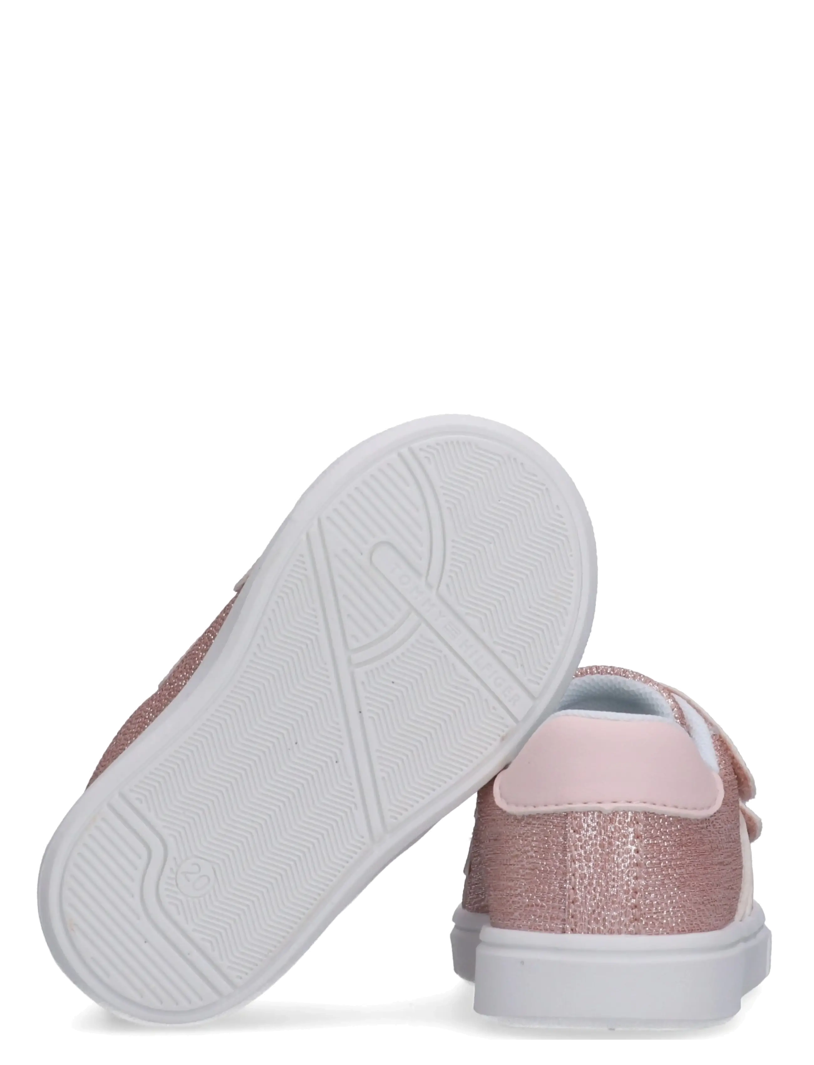 Tommy Hilfiger - TOMMY HILFIGER FLAG LOW CUT VELCRO SNEAKER - baskets basses - pink - 3