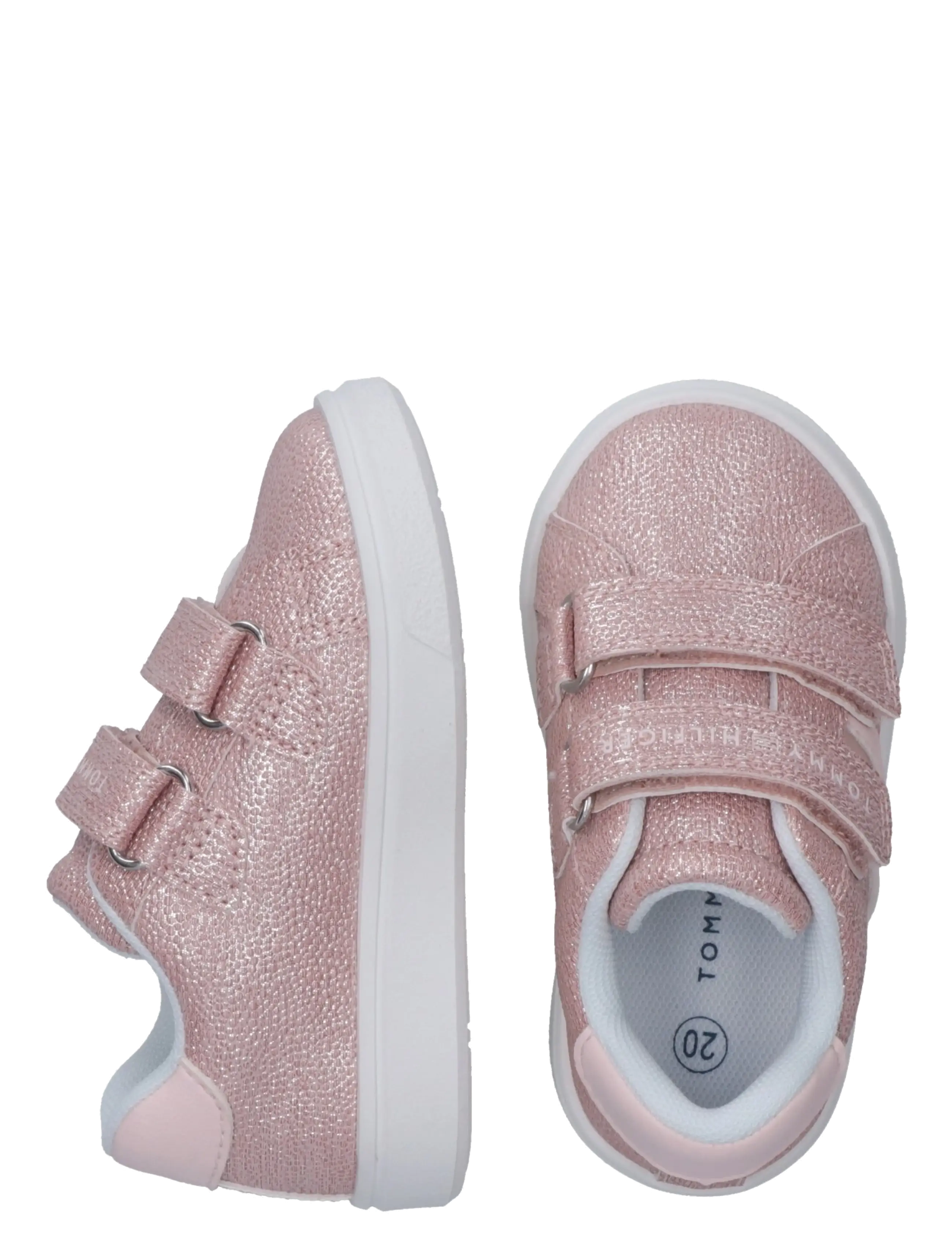 Tommy Hilfiger - TOMMY HILFIGER FLAG LOW CUT VELCRO SNEAKER - baskets basses - pink - 4