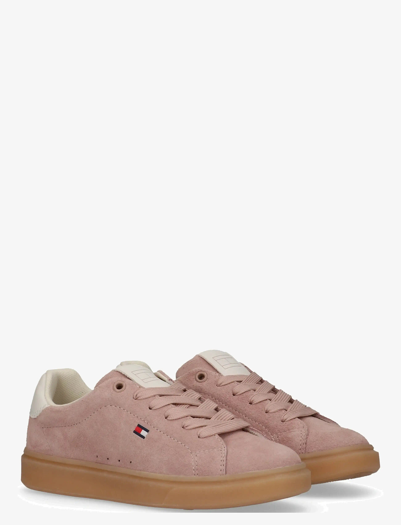 Tommy Hilfiger - TOMMY HILFIGER LOW CUT LACE-UP SNEAKER - niedriger schnitt - nude/off white - 0