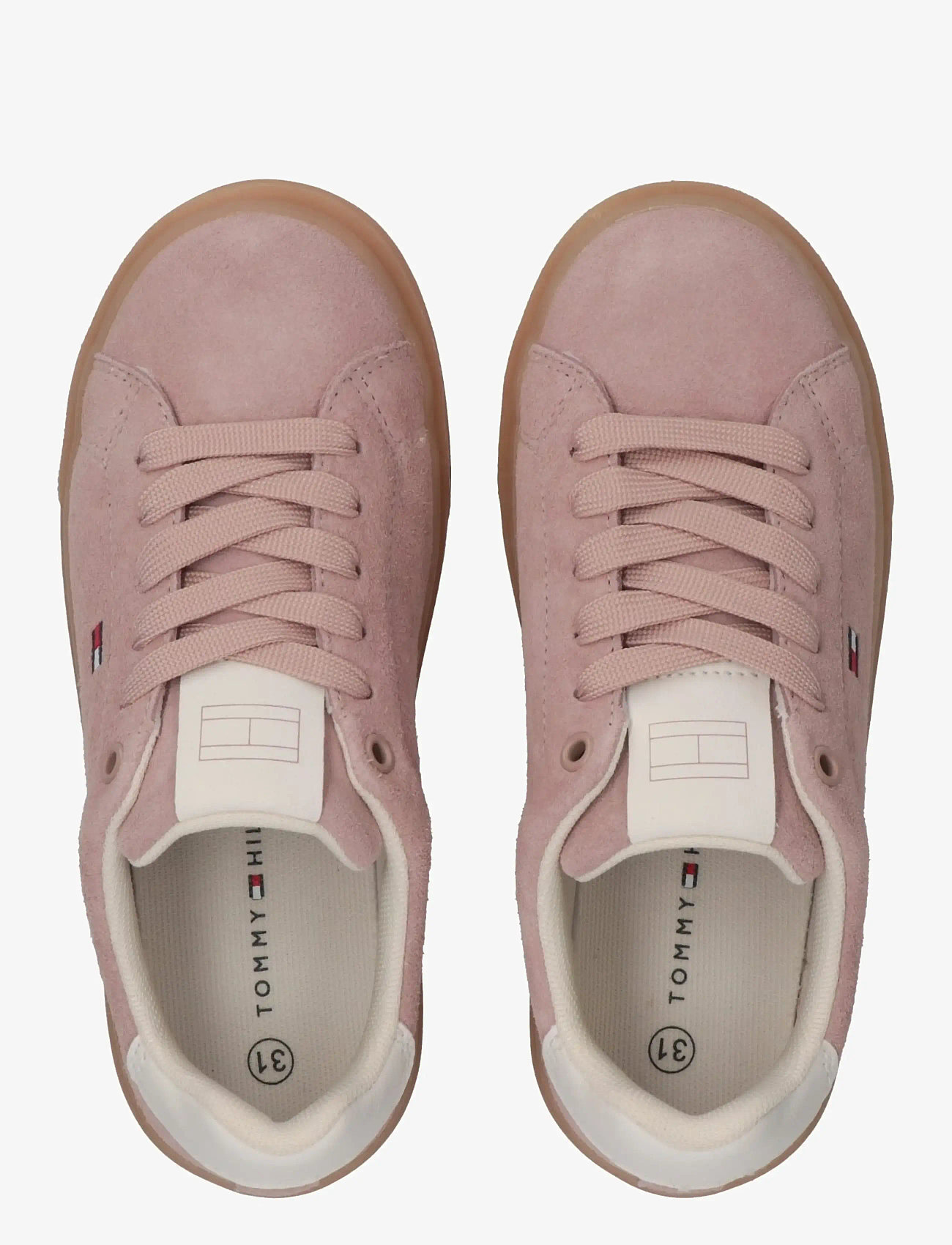 Tommy Hilfiger - TOMMY HILFIGER LOW CUT LACE-UP SNEAKER - niedriger schnitt - nude/off white - 2