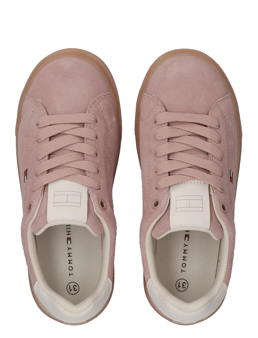 Tommy Hilfiger - TOMMY HILFIGER LOW CUT LACE-UP SNEAKER - lave sneakers - nude/off white - 2