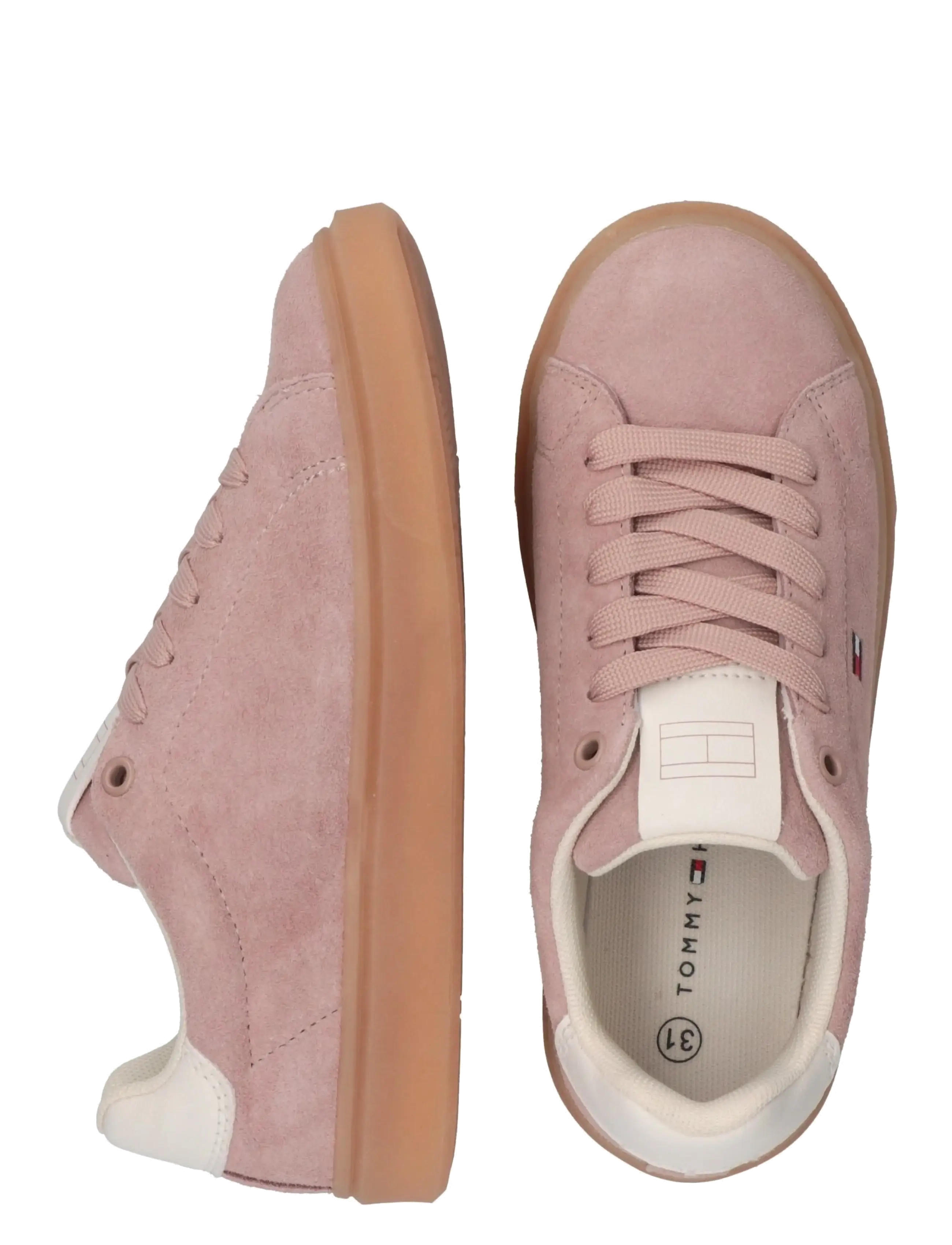 Tommy Hilfiger - TOMMY HILFIGER LOW CUT LACE-UP SNEAKER - baskets basses - nude/off white - 4