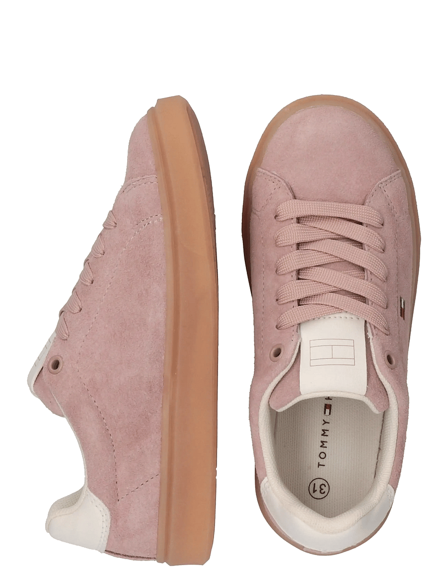 Tommy Hilfiger - TOMMY HILFIGER LOW CUT LACE-UP SNEAKER - lave sneakers - nude/off white - 4