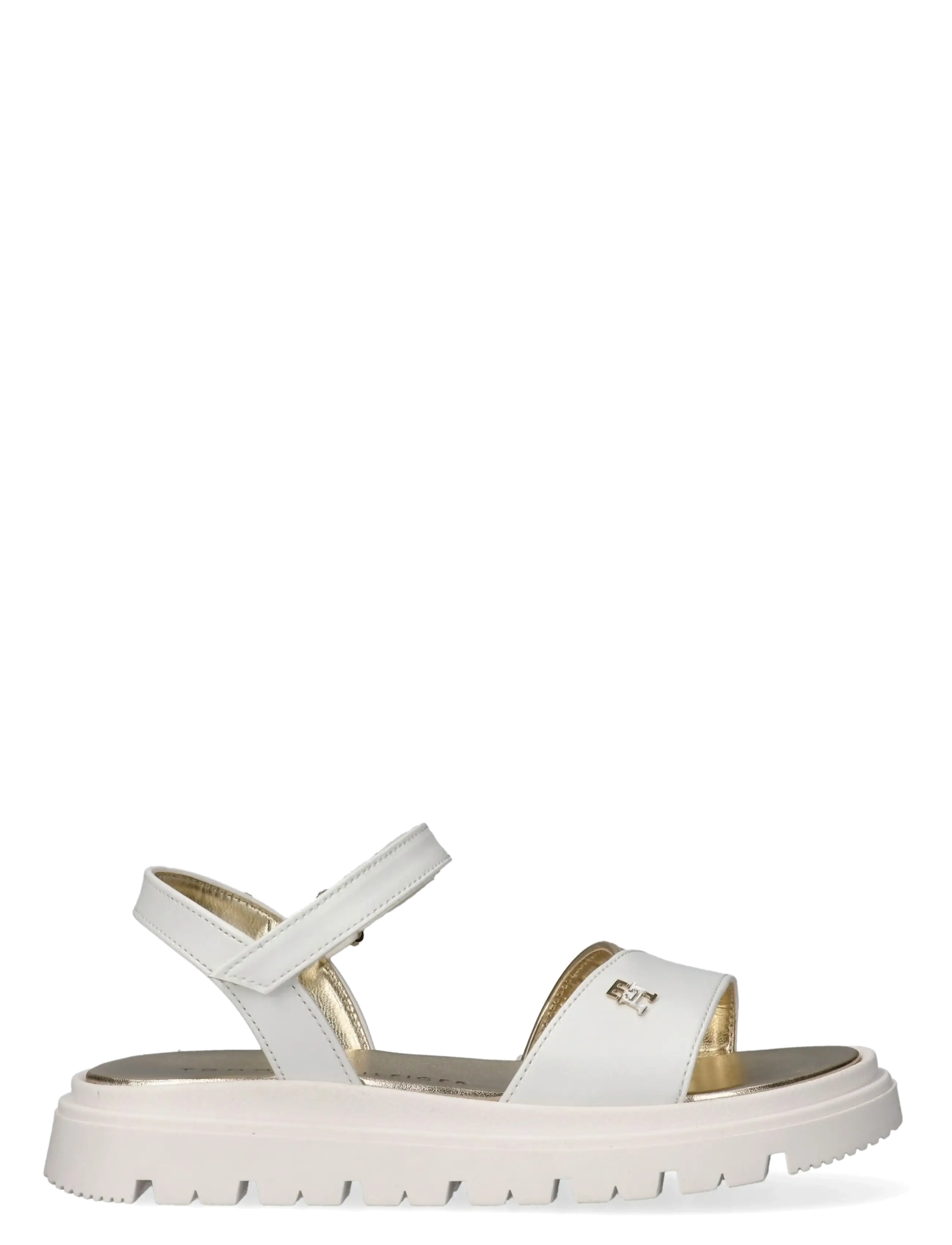 Tommy Hilfiger - TOMMY HILFIGER SANDAL - des sandales - white/platinum - 1