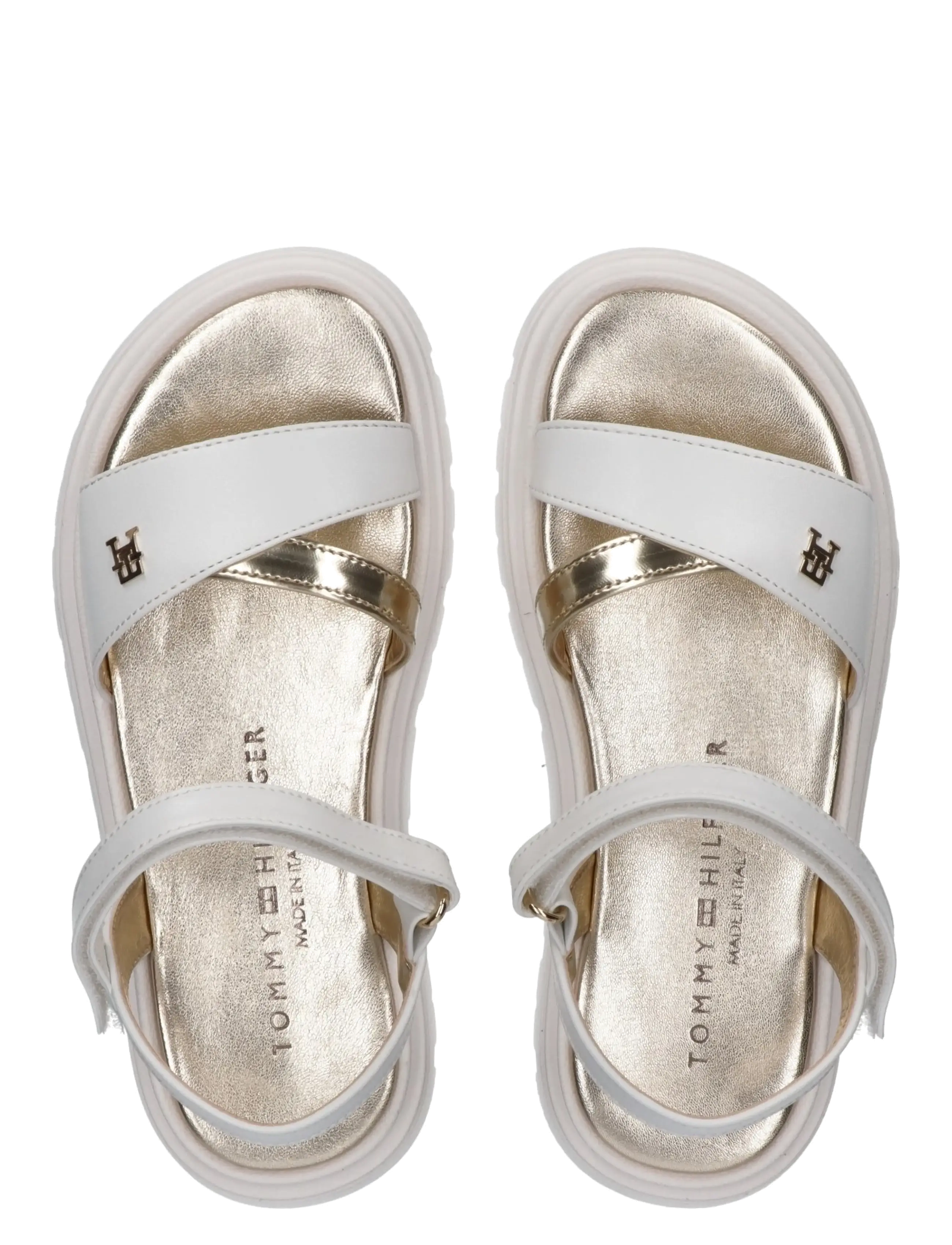 Tommy Hilfiger - TOMMY HILFIGER SANDAL - des sandales - white/platinum - 2