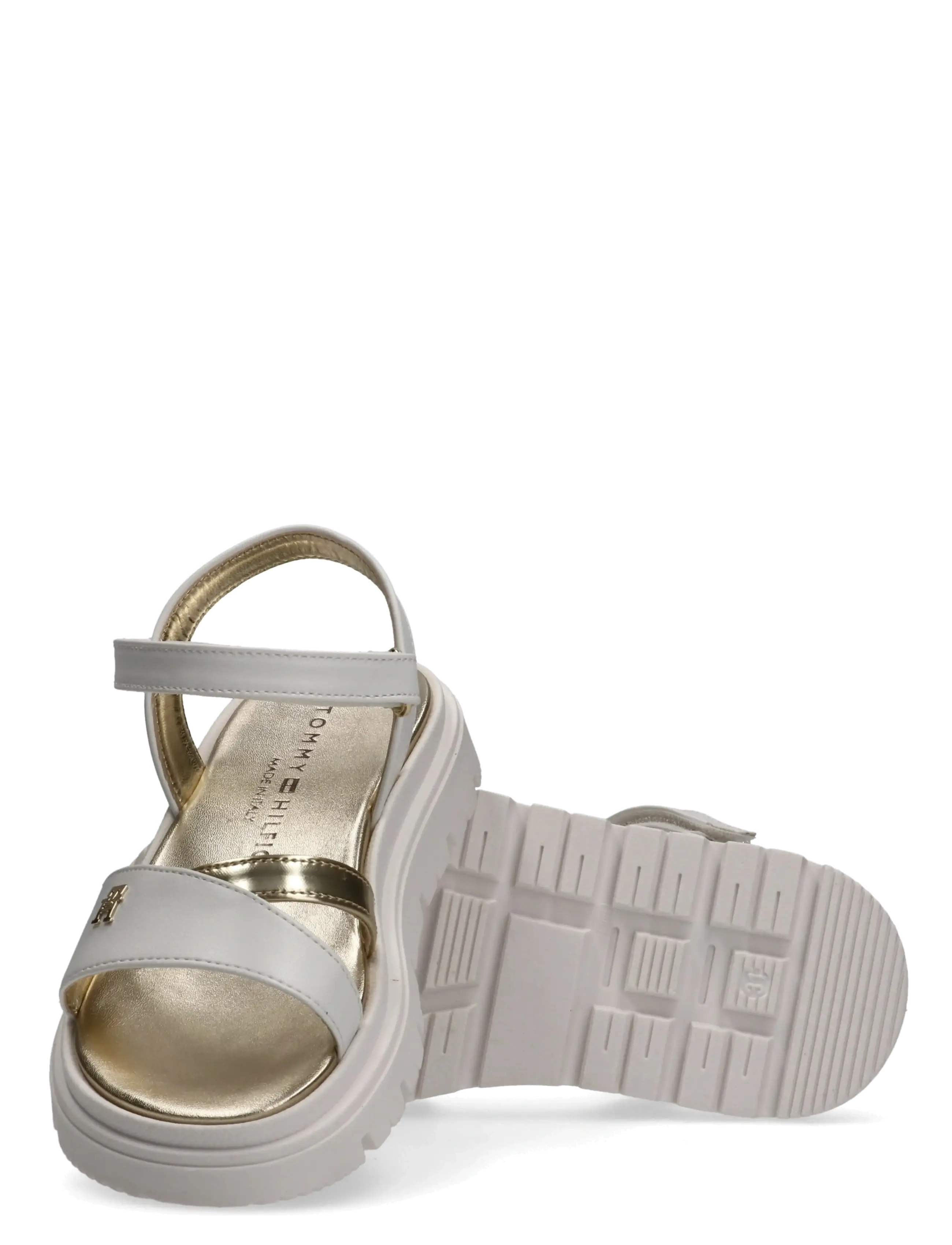 Tommy Hilfiger - TOMMY HILFIGER SANDAL - des sandales - white/platinum - 3