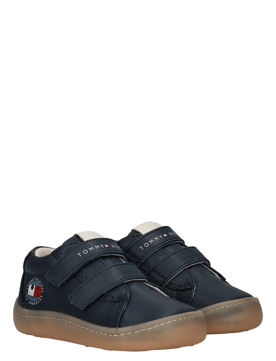 Tommy Hilfiger - MID CUT VELCRO SNEAKER NUDE - baskets basses - blue - 0