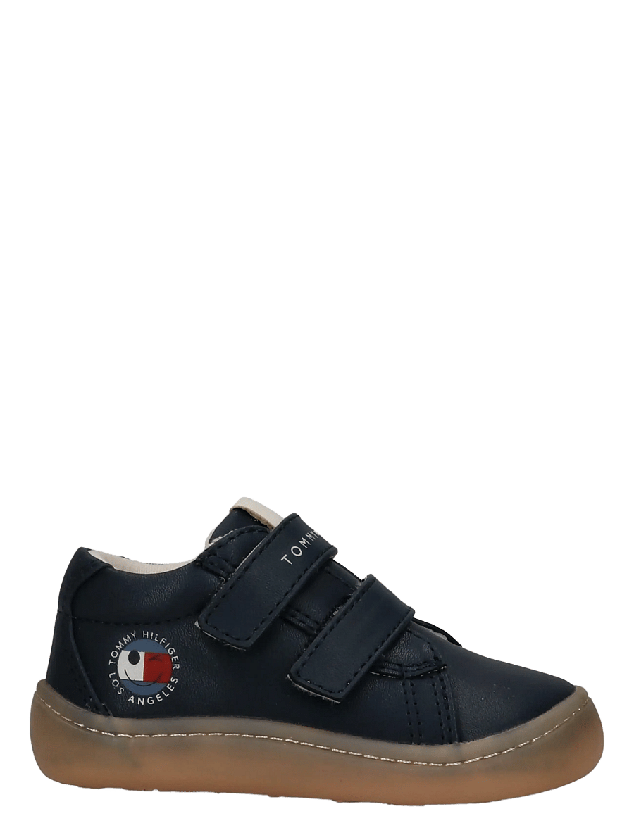 Tommy Hilfiger - MID CUT VELCRO SNEAKER NUDE - baskets basses - blue - 1