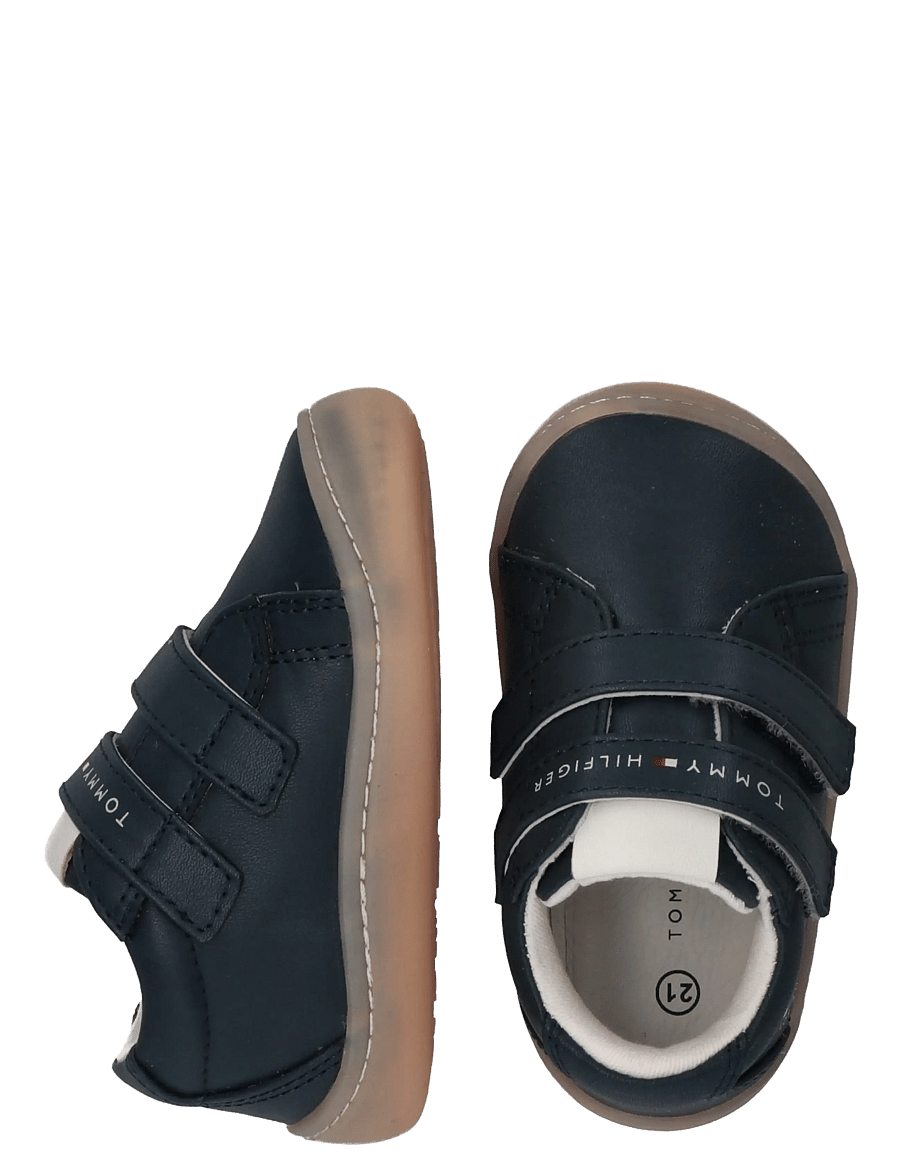 Tommy Hilfiger - MID CUT VELCRO SNEAKER NUDE - baskets basses - blue - 4