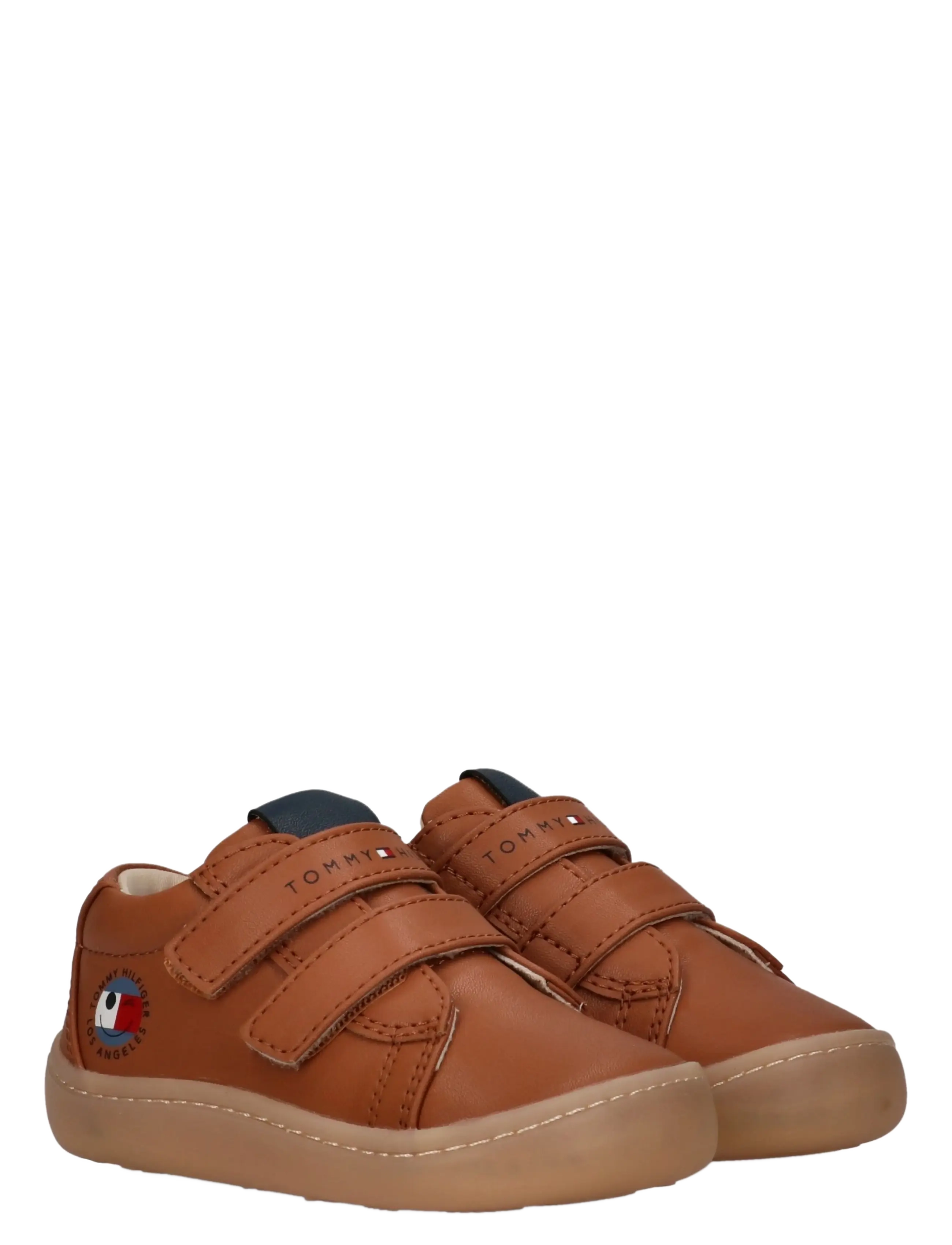 Tommy Hilfiger MID CUT VELCRO SNEAKER NUDE - Pre-walkers - TOBACCO / brown