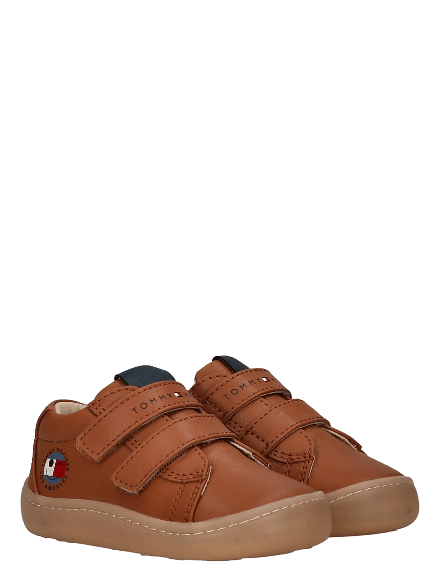 Tommy Hilfiger - MID CUT VELCRO SNEAKER NUDE - lave sneakers - tobacco - 0