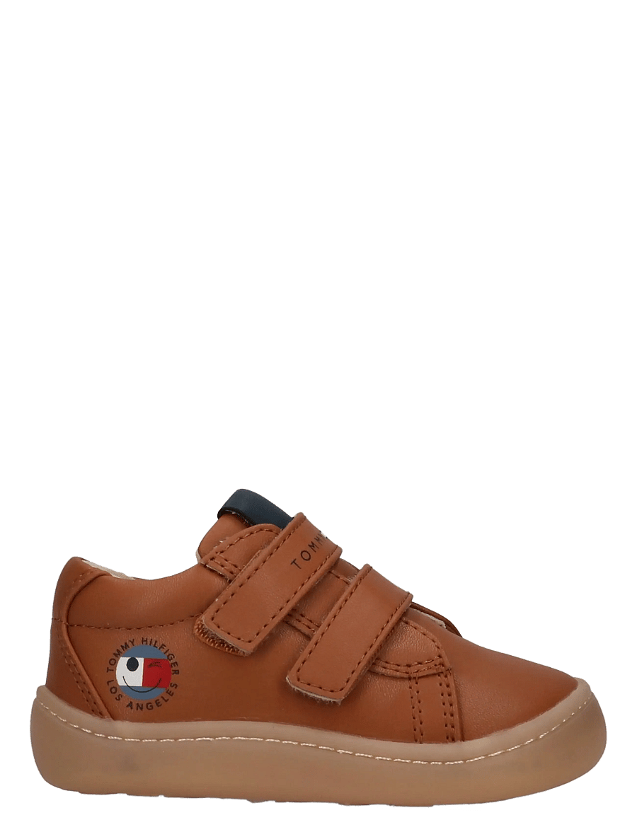 Tommy Hilfiger - MID CUT VELCRO SNEAKER NUDE - lave sneakers - tobacco - 1