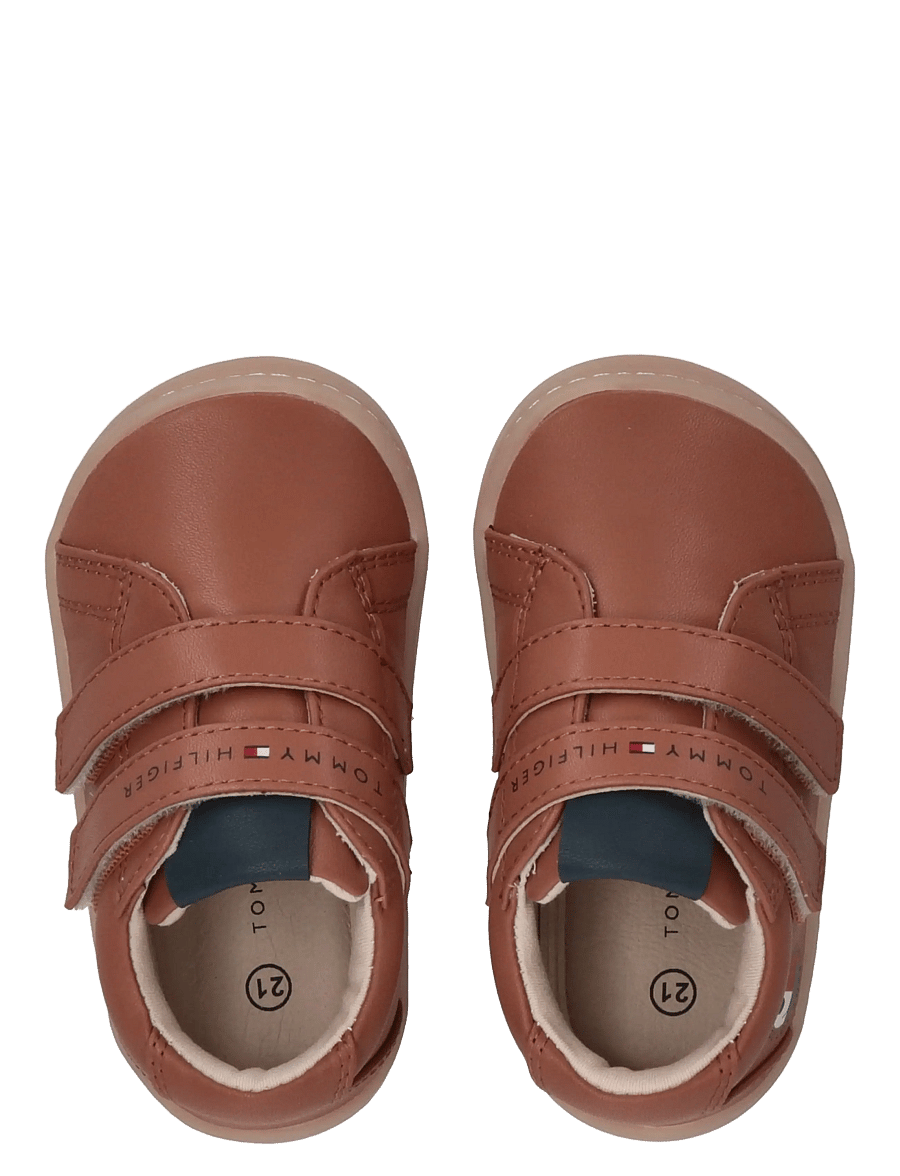 Tommy Hilfiger - MID CUT VELCRO SNEAKER NUDE - lave sneakers - tobacco - 2