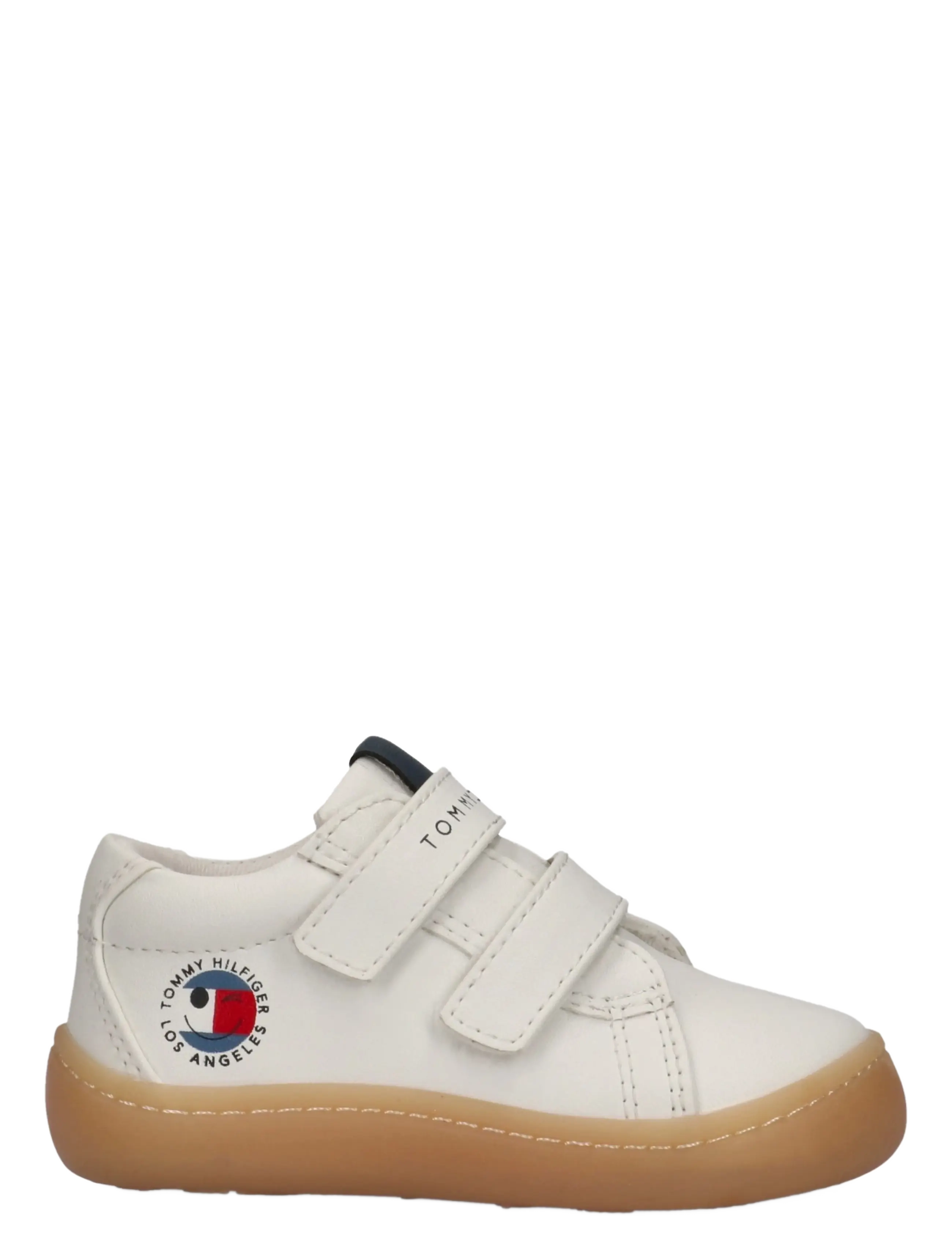 Tommy Hilfiger - MID CUT VELCRO SNEAKER NUDE - lave sneakers - white - 1