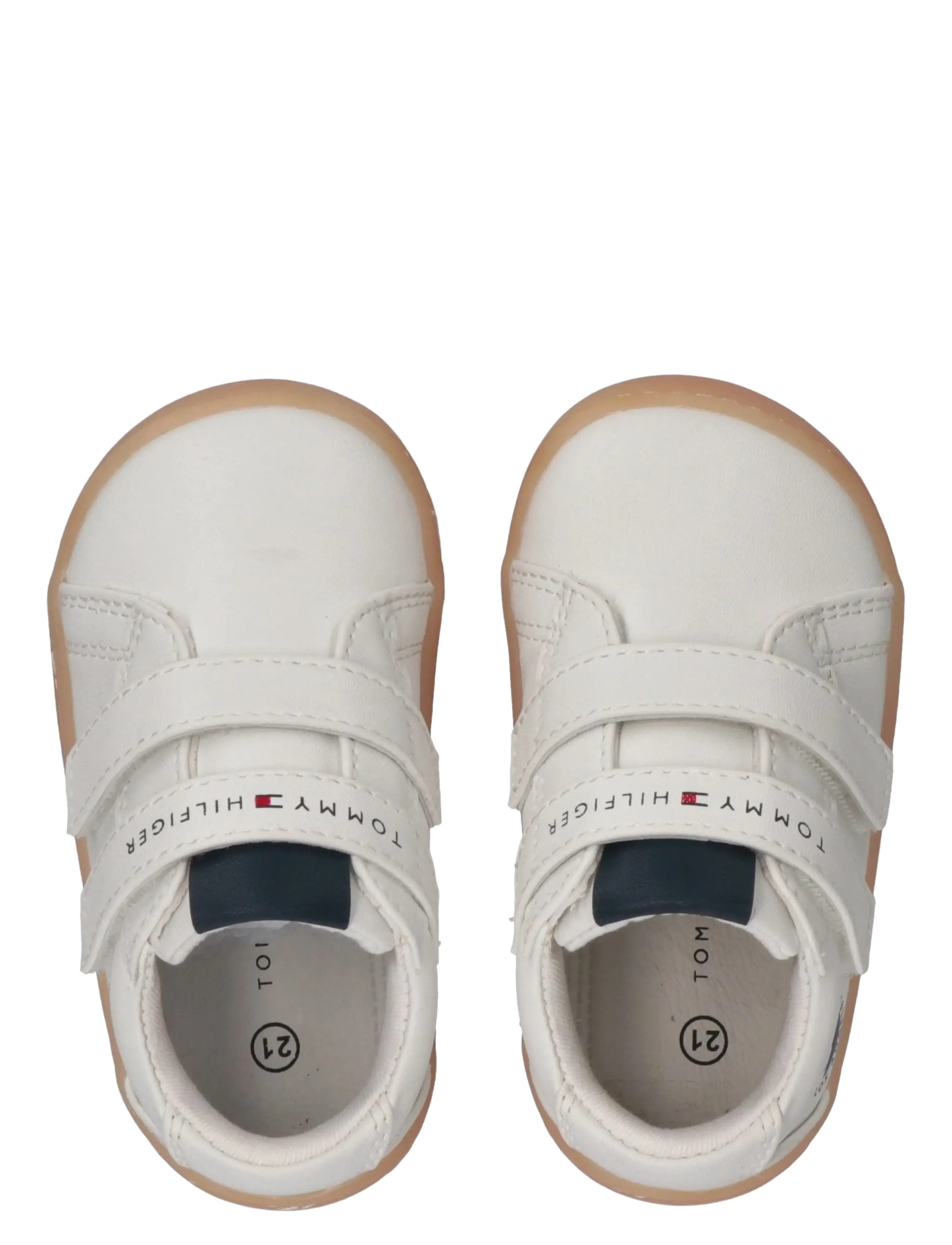 Tommy Hilfiger - MID CUT VELCRO SNEAKER NUDE - lave sneakers - white - 2
