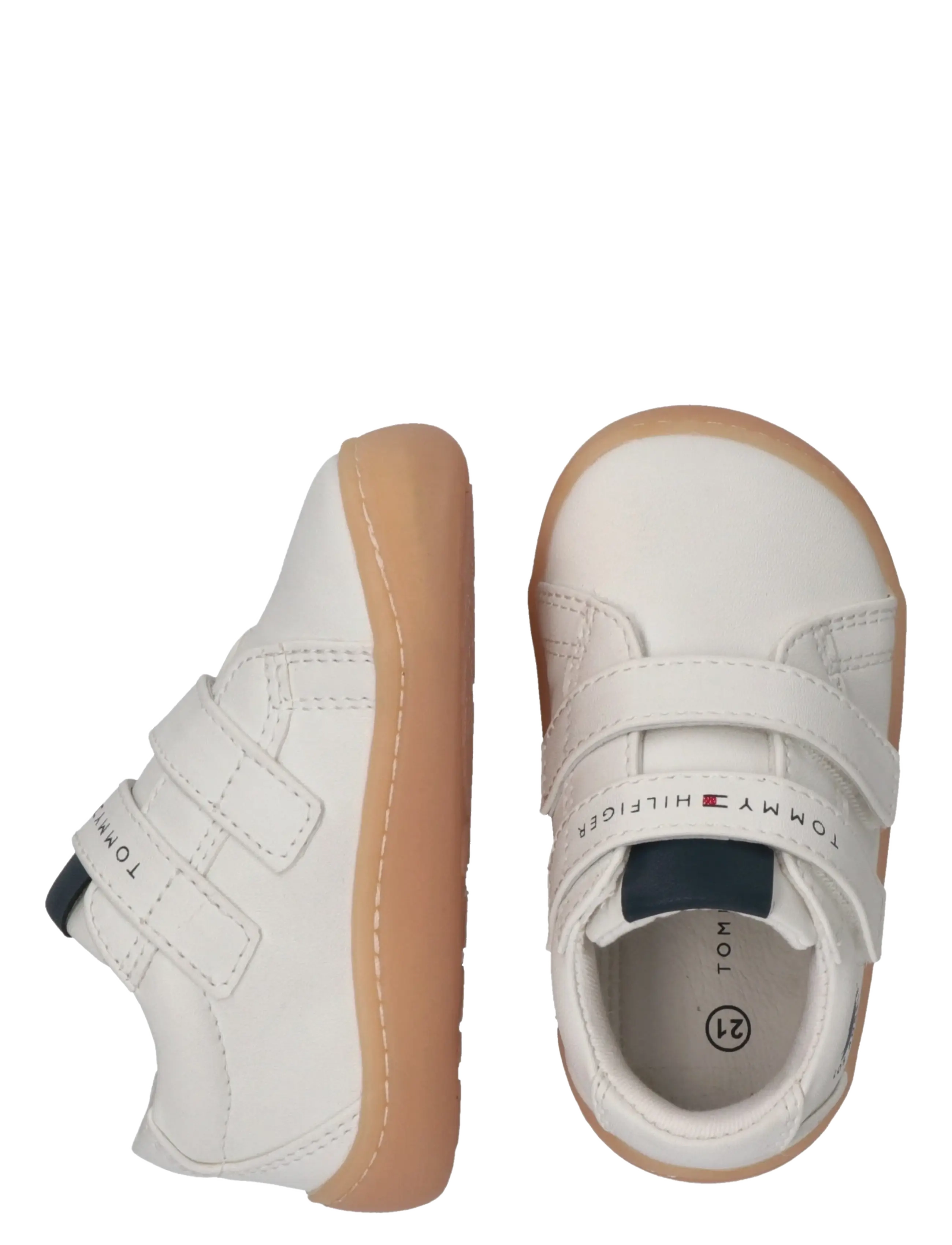 Tommy Hilfiger - MID CUT VELCRO SNEAKER NUDE - lave sneakers - white - 4
