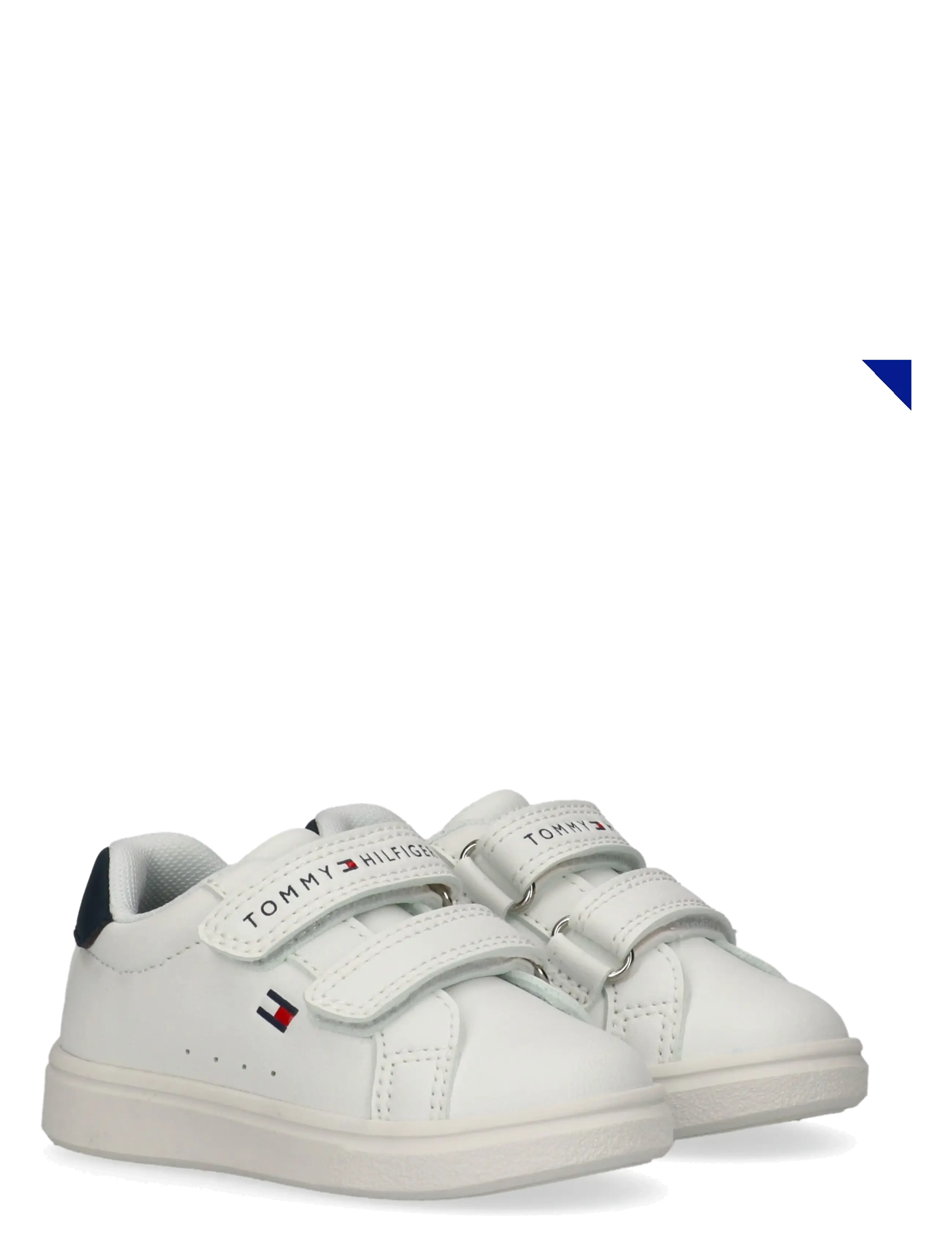 Tommy Hilfiger TOMMY HILFIGER LOW CUT VELCRO SNEAKER - Schuhe - WHITE/BLUE / white