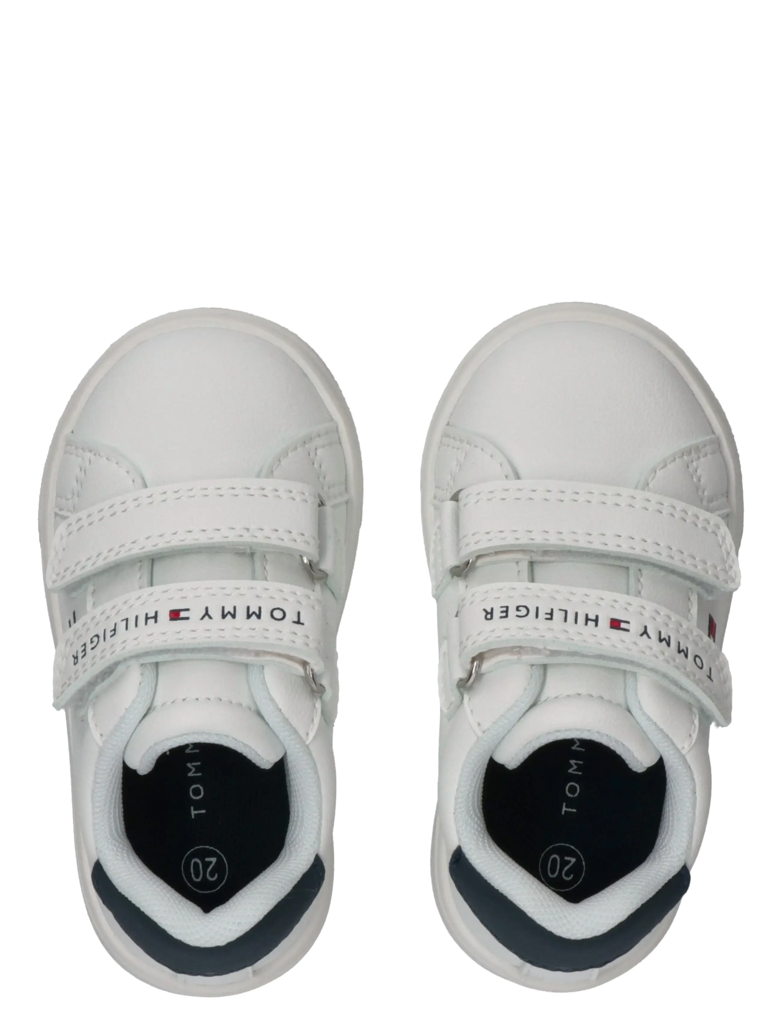 Tommy Hilfiger - TOMMY HILFIGER LOW CUT VELCRO SNEAKER - niedriger schnitt - white/blue - 2