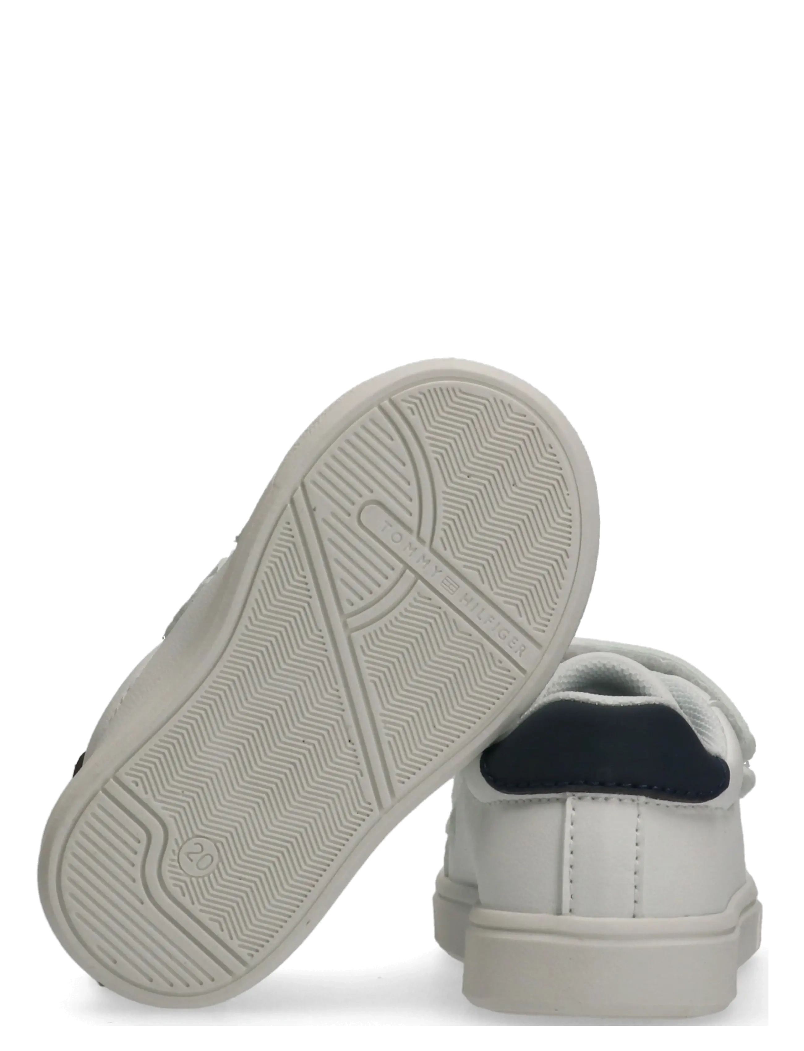 Tommy Hilfiger - TOMMY HILFIGER LOW CUT VELCRO SNEAKER - niedriger schnitt - white/blue - 3