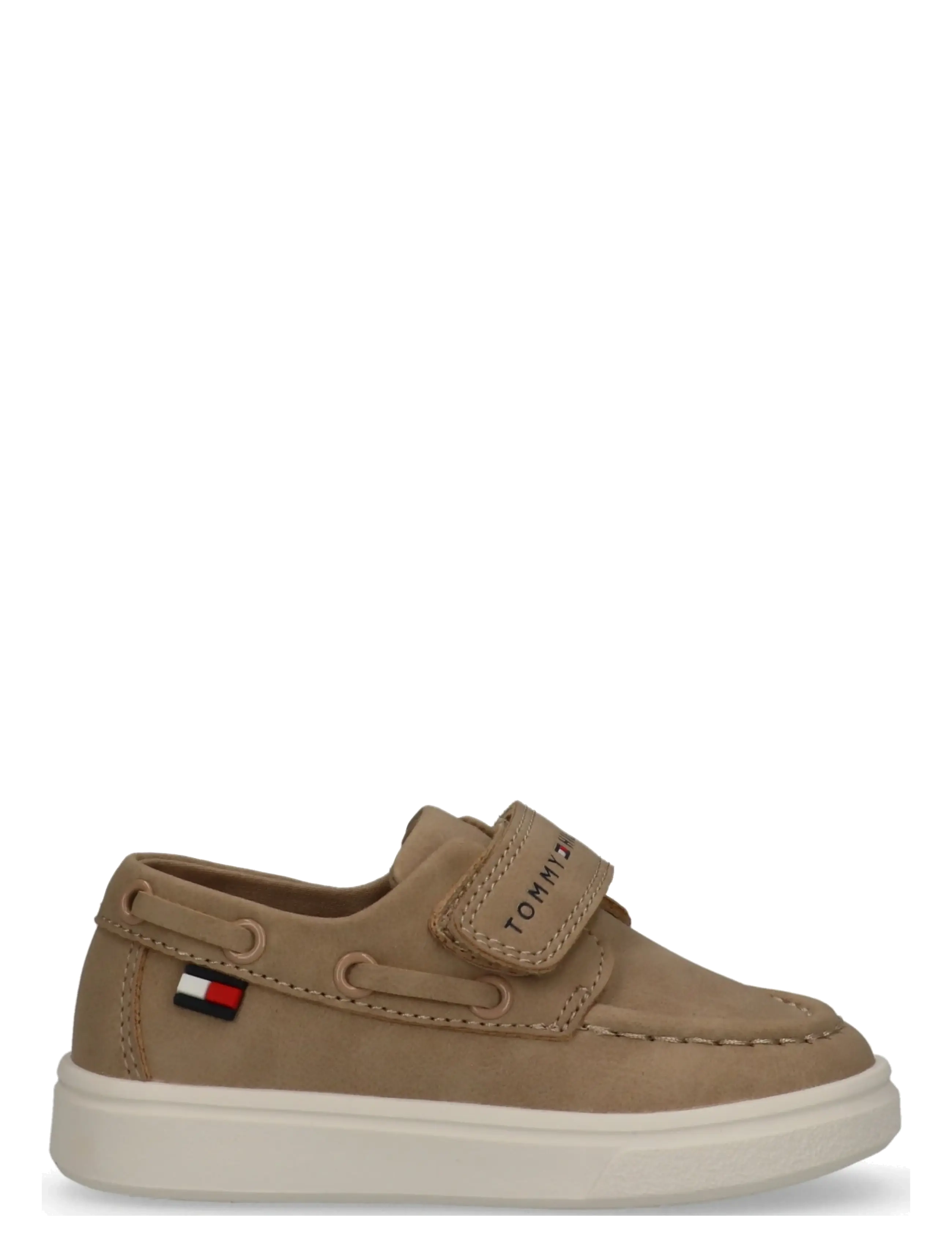 Tommy Hilfiger - TOMMY HILFIGER LOW CUT VELCRO SHOE - lave sneakers - beige - 1
